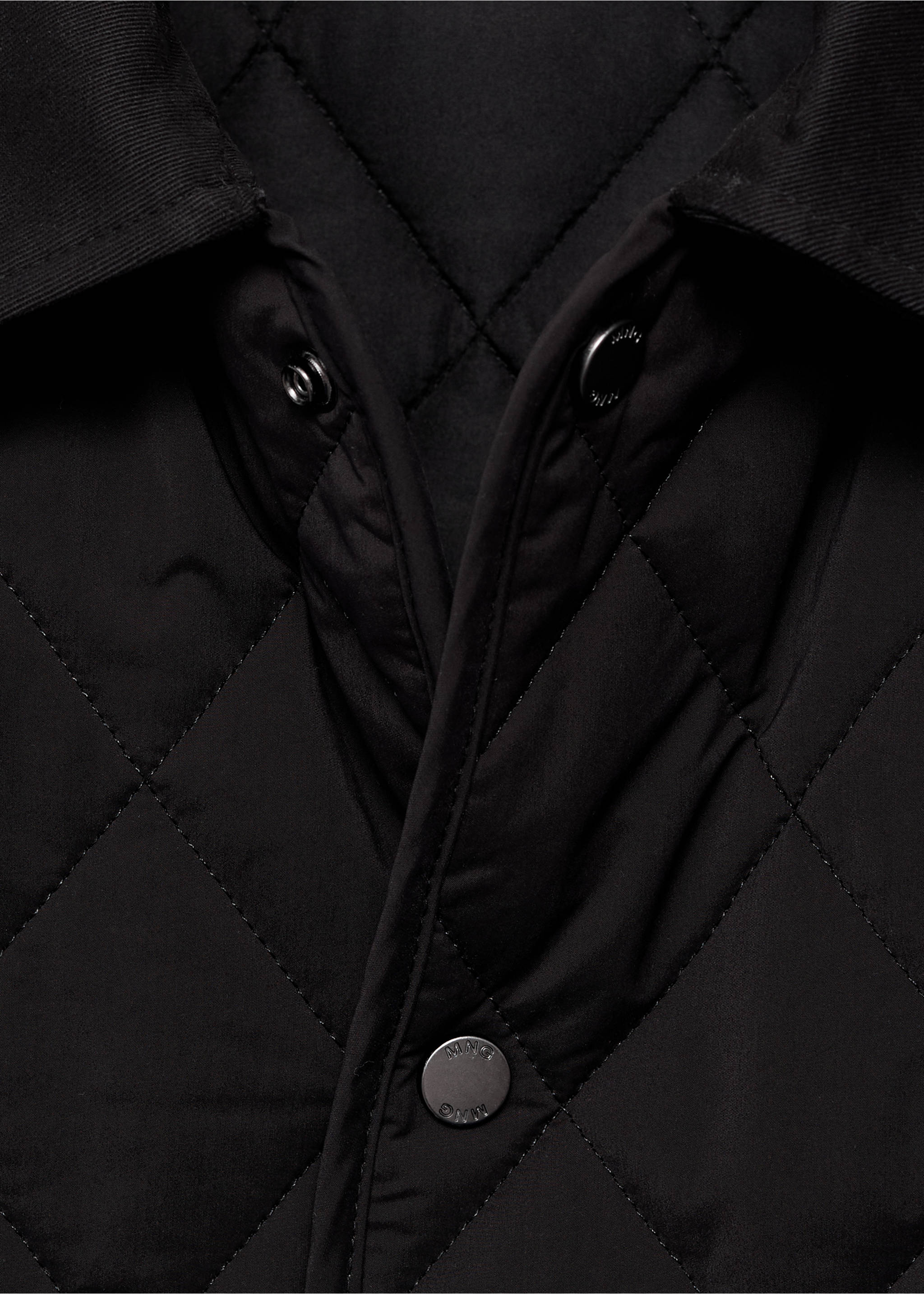Prošívaná bunda water repellent - Detail zboží 8, Černá. Ref: 17005972-00.