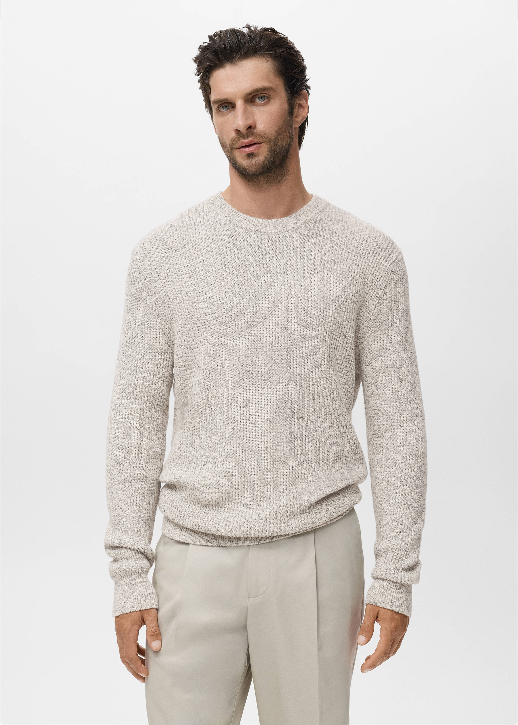 100% cotton specked jersey - Medium plane