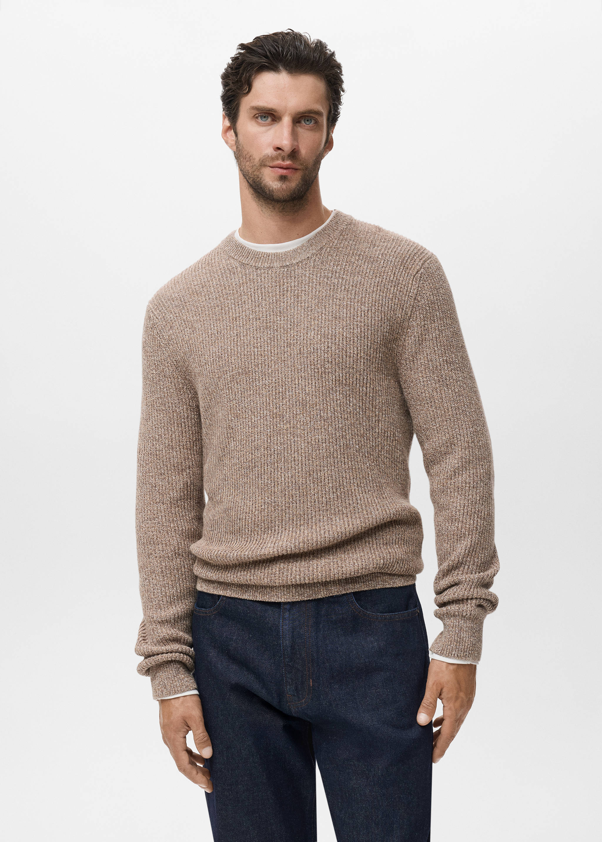 100% cotton specked jersey - Medium plane
