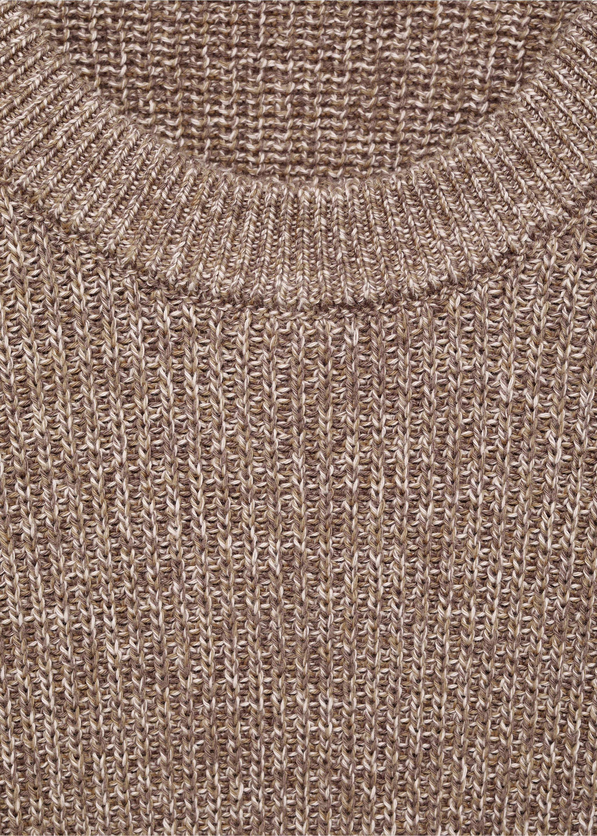 100% cotton specked jersey - Details of the article 8, Beige. Ref: 17005978-00.