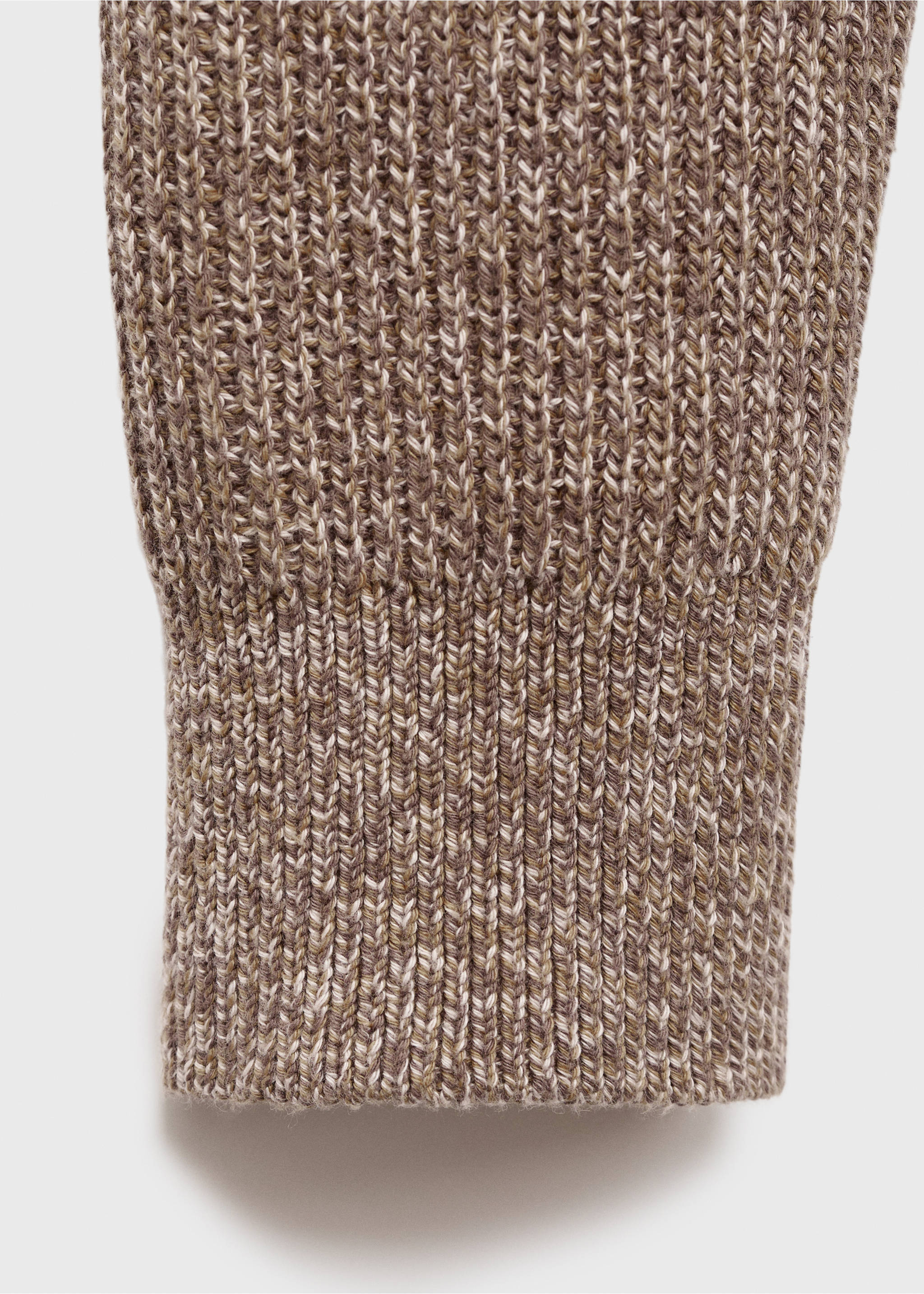 100% cotton specked jersey - Details of the article 0, Beige. Ref: 17005978-00.