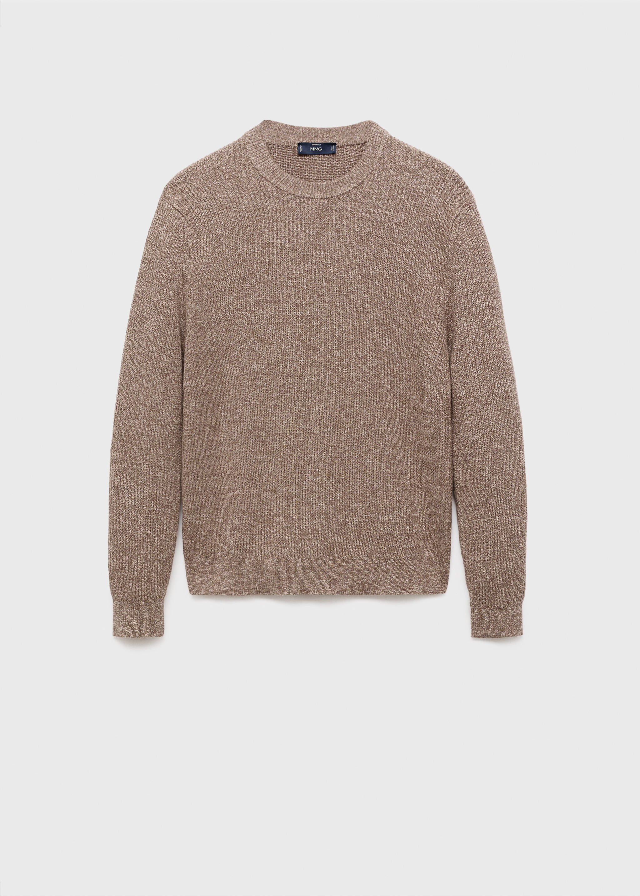 100% cotton specked jersey - Article without model, Beige. Ref: 17005978-00.