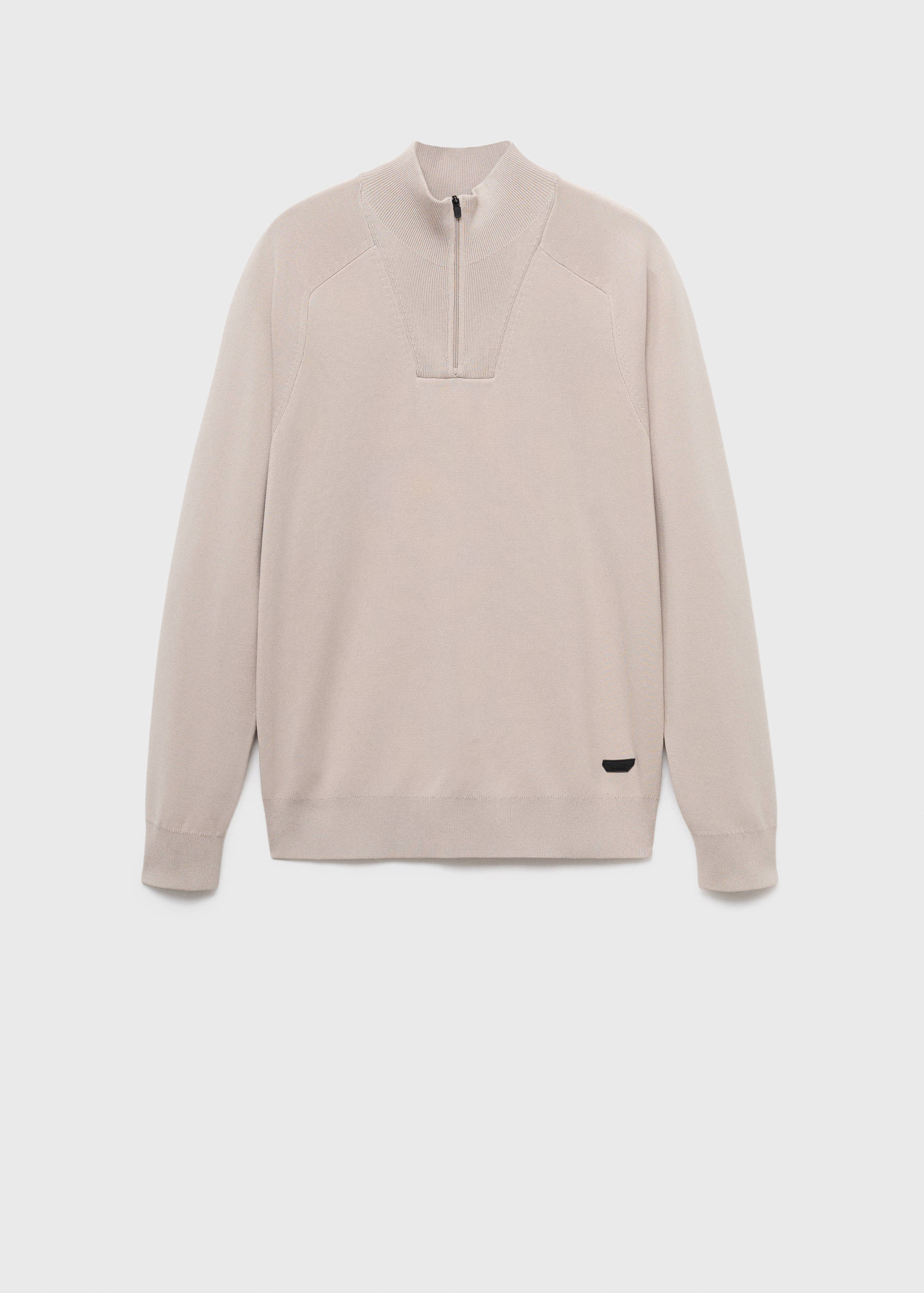 Breathable zip-neck sweater - Article without model