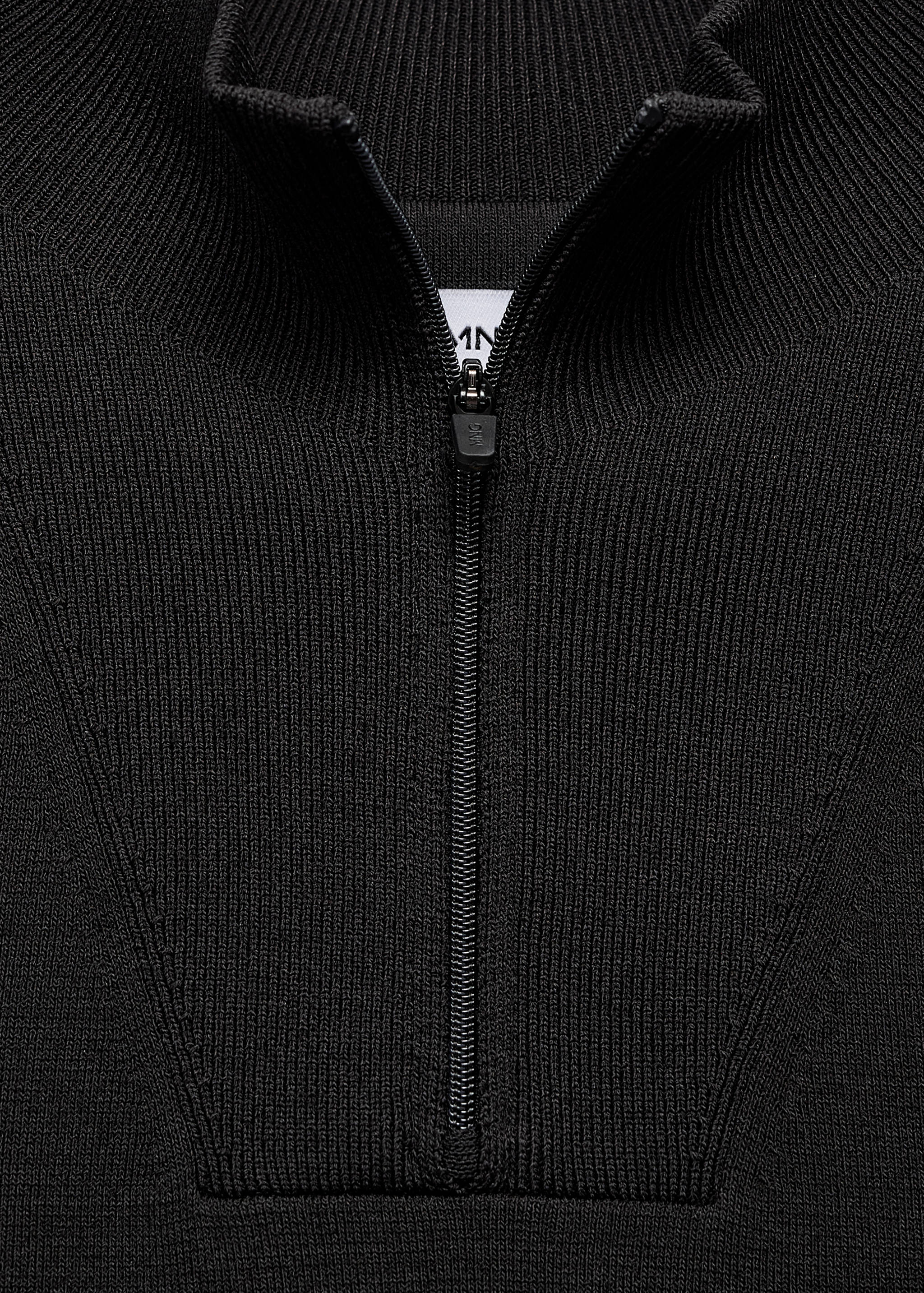 Breathable zip-neck sweater - Details of the article 8