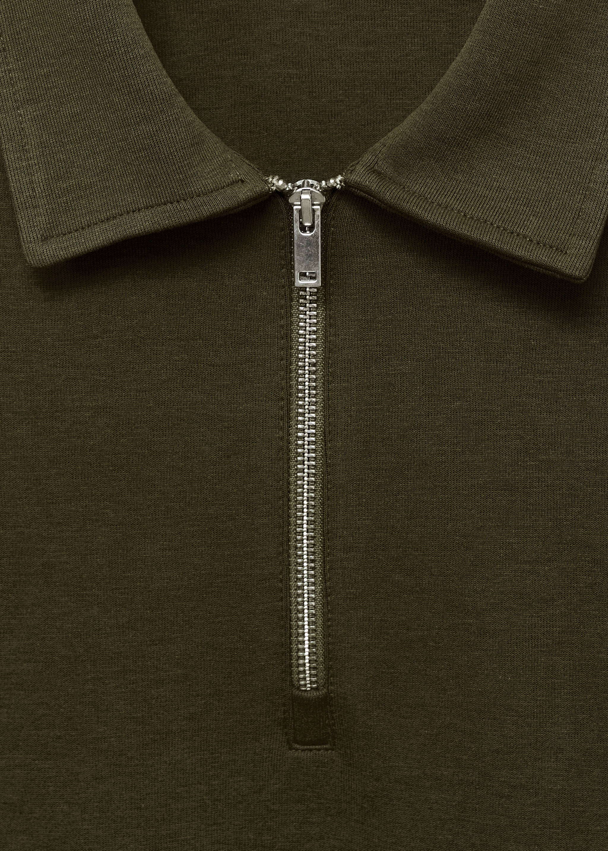 Sudadera regular fit cuello cremallera - Detalle del artículo 8