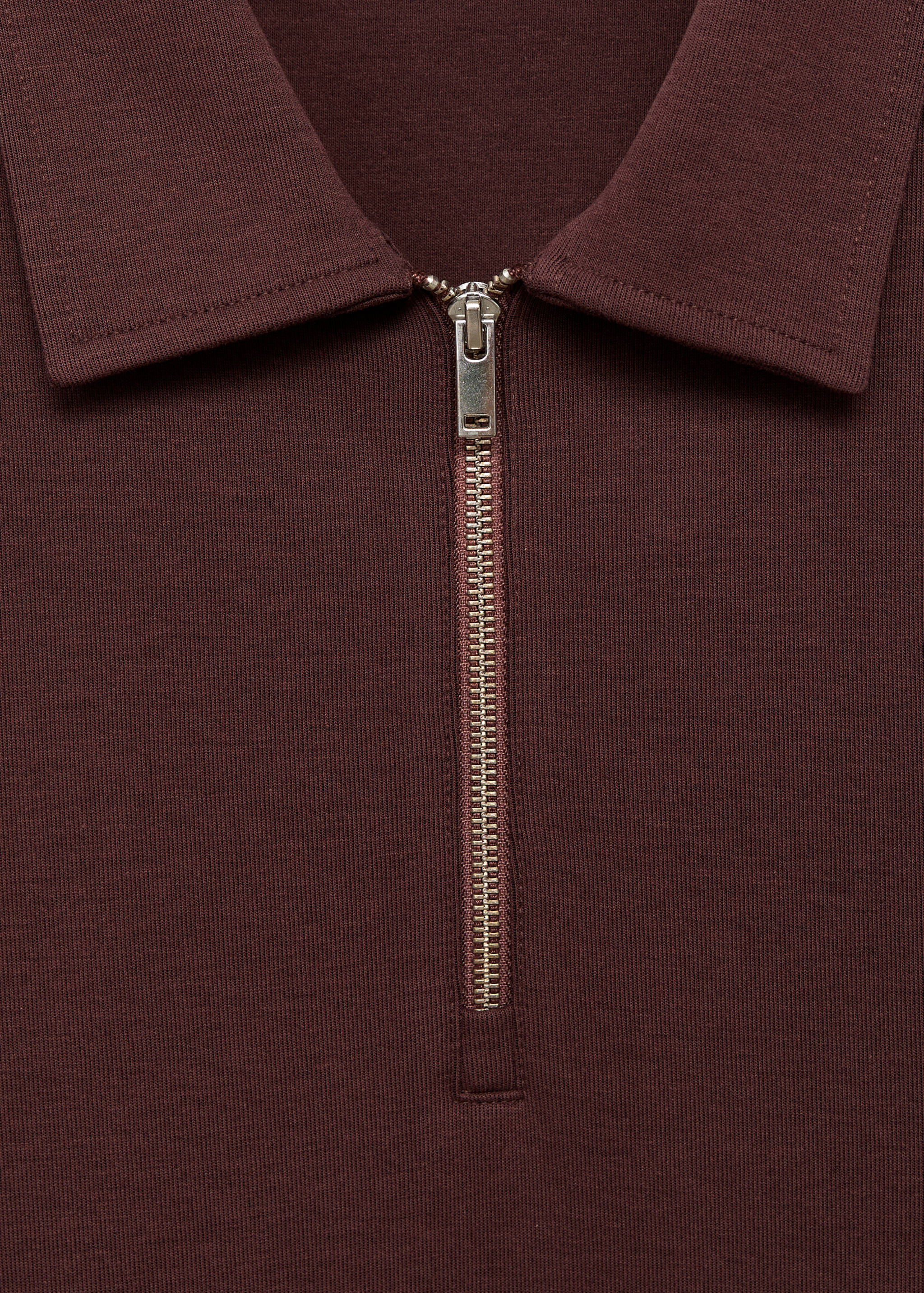 Sudadera regular fit cuello cremallera - Detalle del artículo 8