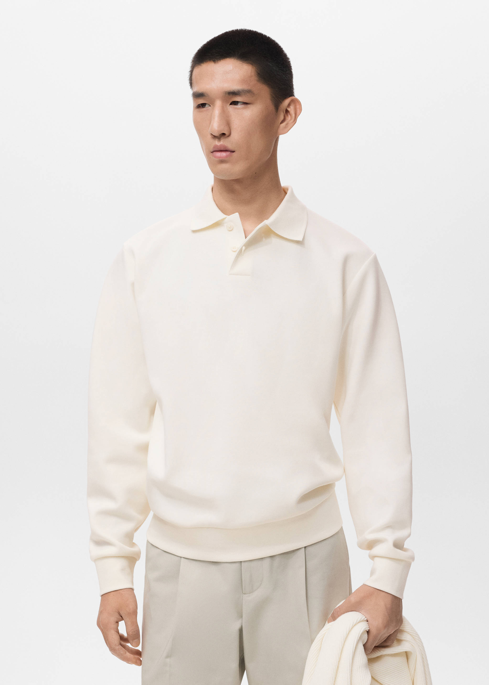 Sweat-shirt polo regular-fit - Plan moyen