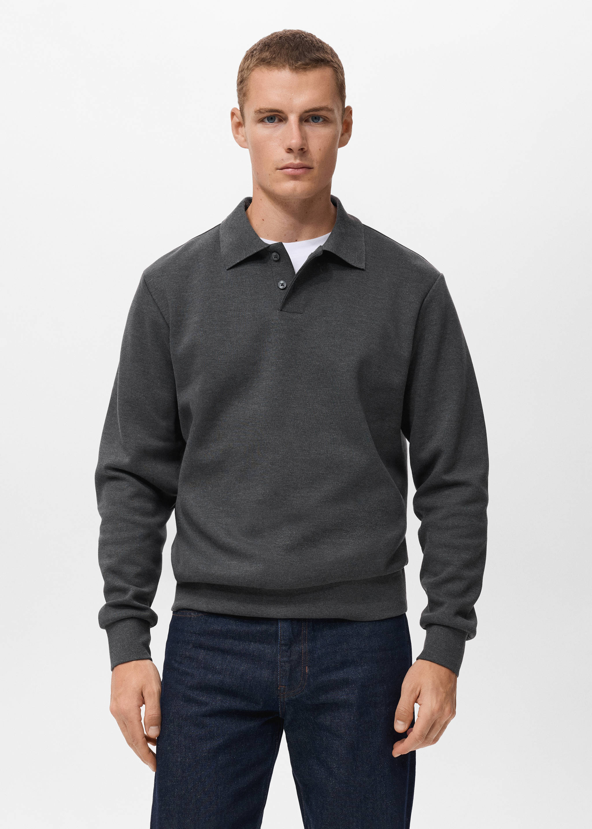 Sweat-shirt polo regular-fit - Plan moyen