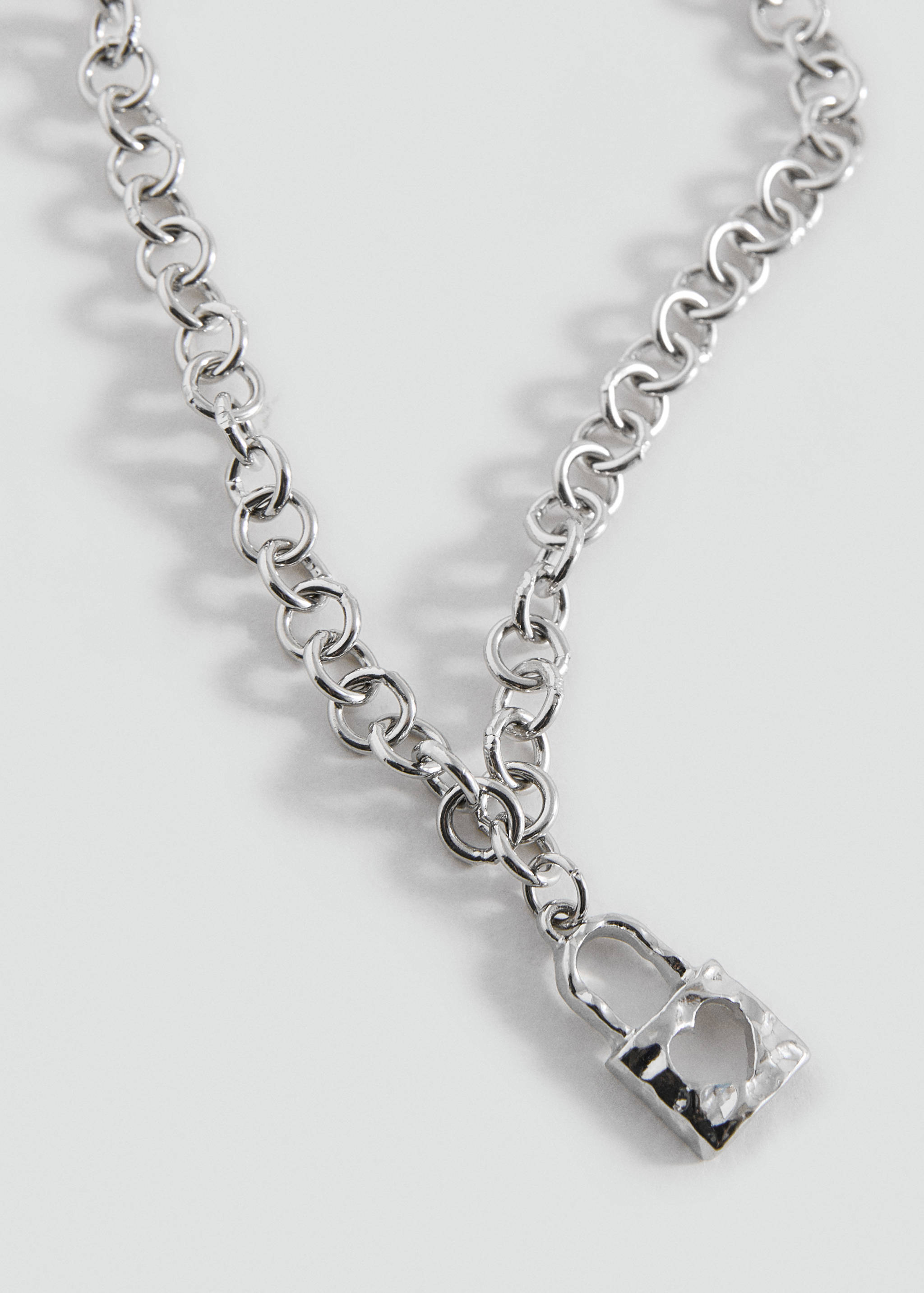 Padlock chain necklace - Medium plane