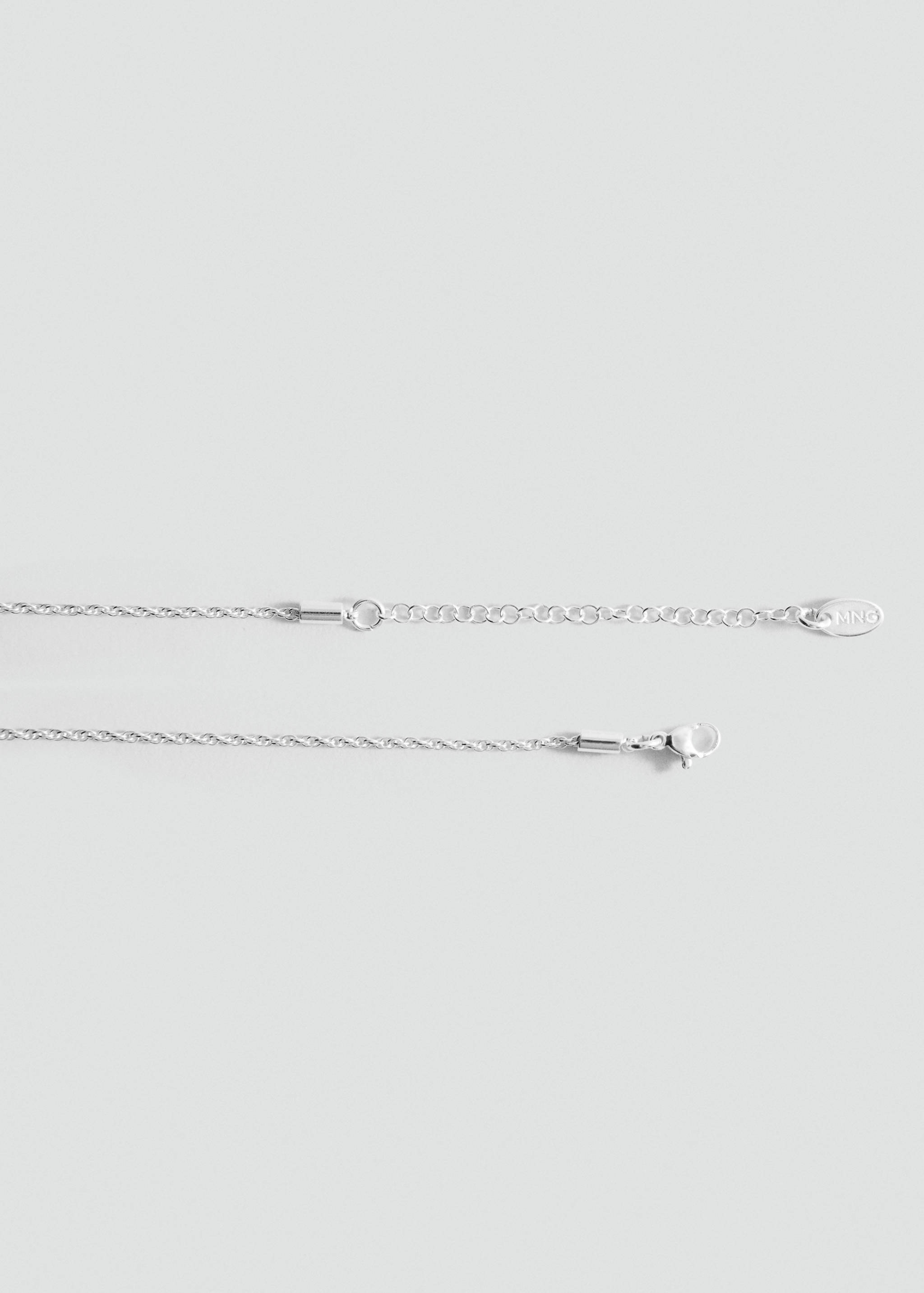 Stainless steel necklace with interlinked rings - Details of the article 1