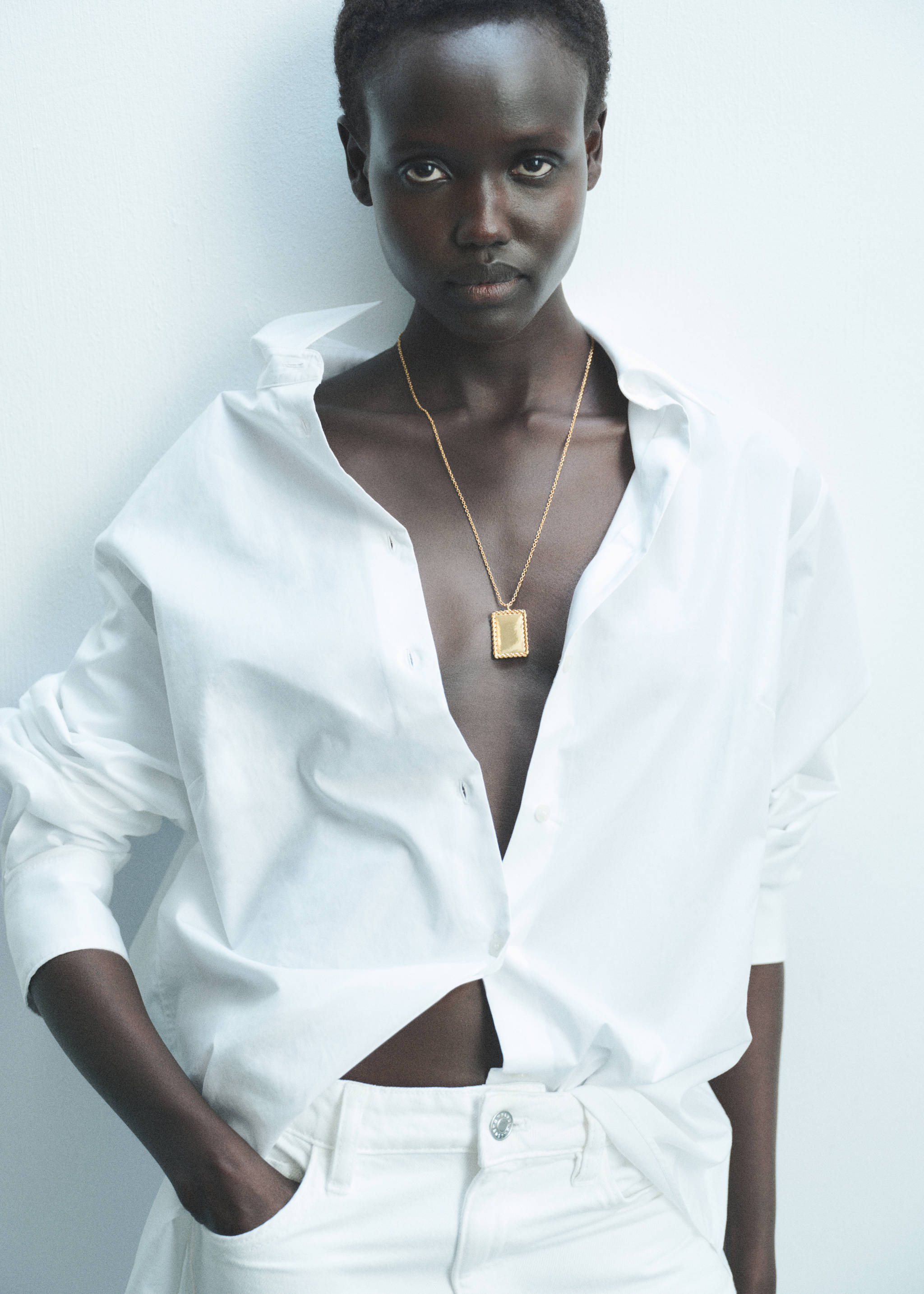 Ketting met hanger - Overzichtstekening, Goud. Ref: 17006001-00.