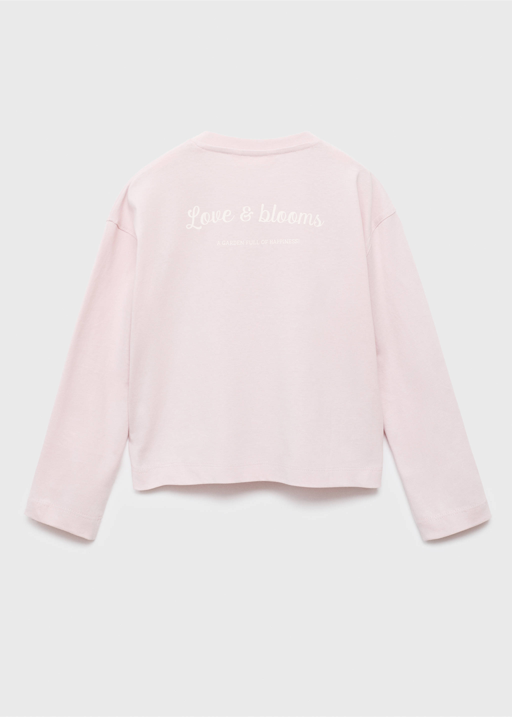 Printed long sleeve t-shirt - Reverse of the article, Light/Pastel Purple. Ref: 17006346-00.