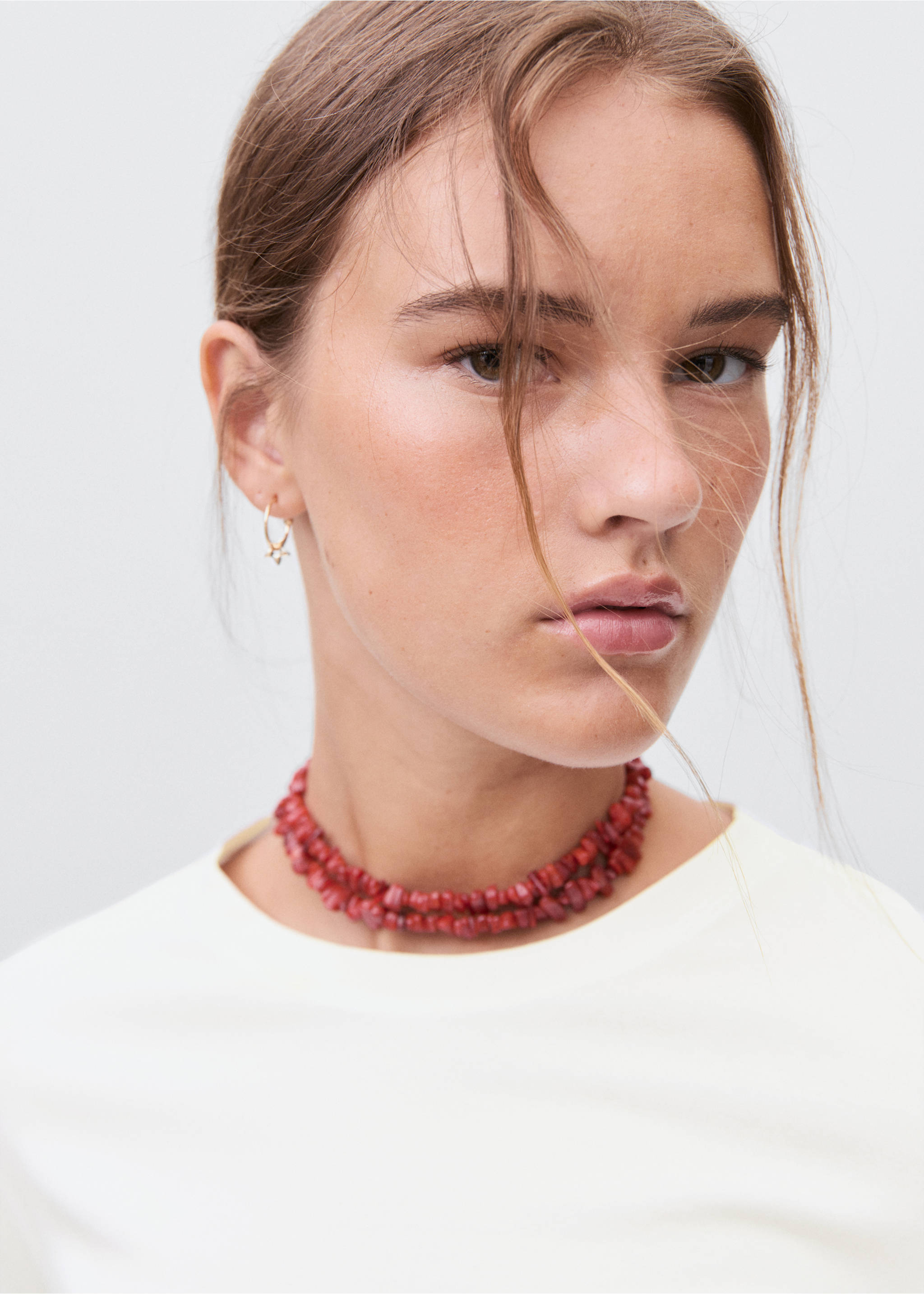 Cut-out t-shirt - Details of the article 1, Off White. Ref: 17006350-00.