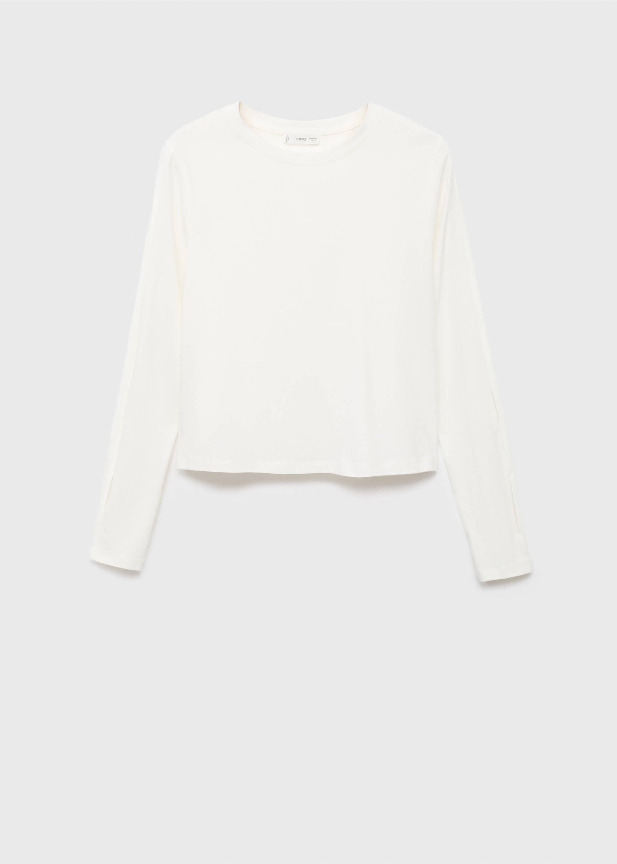 Cut-out t-shirt - Article without model, Off White. Ref: 17006350-00.