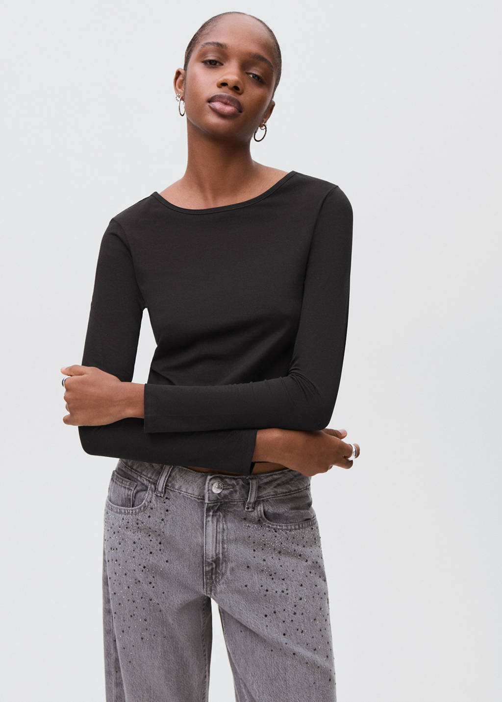 T-shirt with open back - Teen Girl | MANGO OUTLET USA