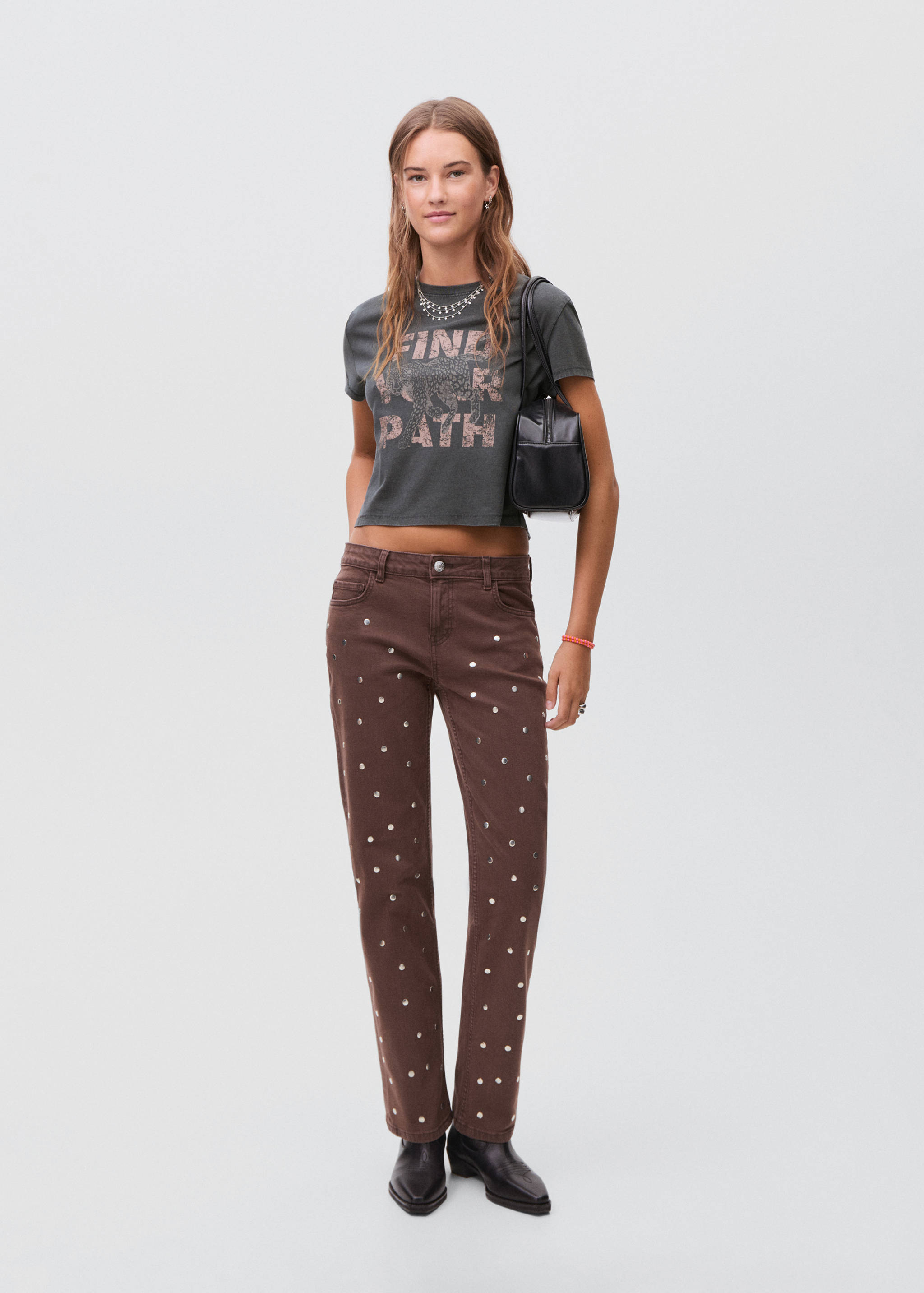 Printed cotton-blend t-shirt - General plane