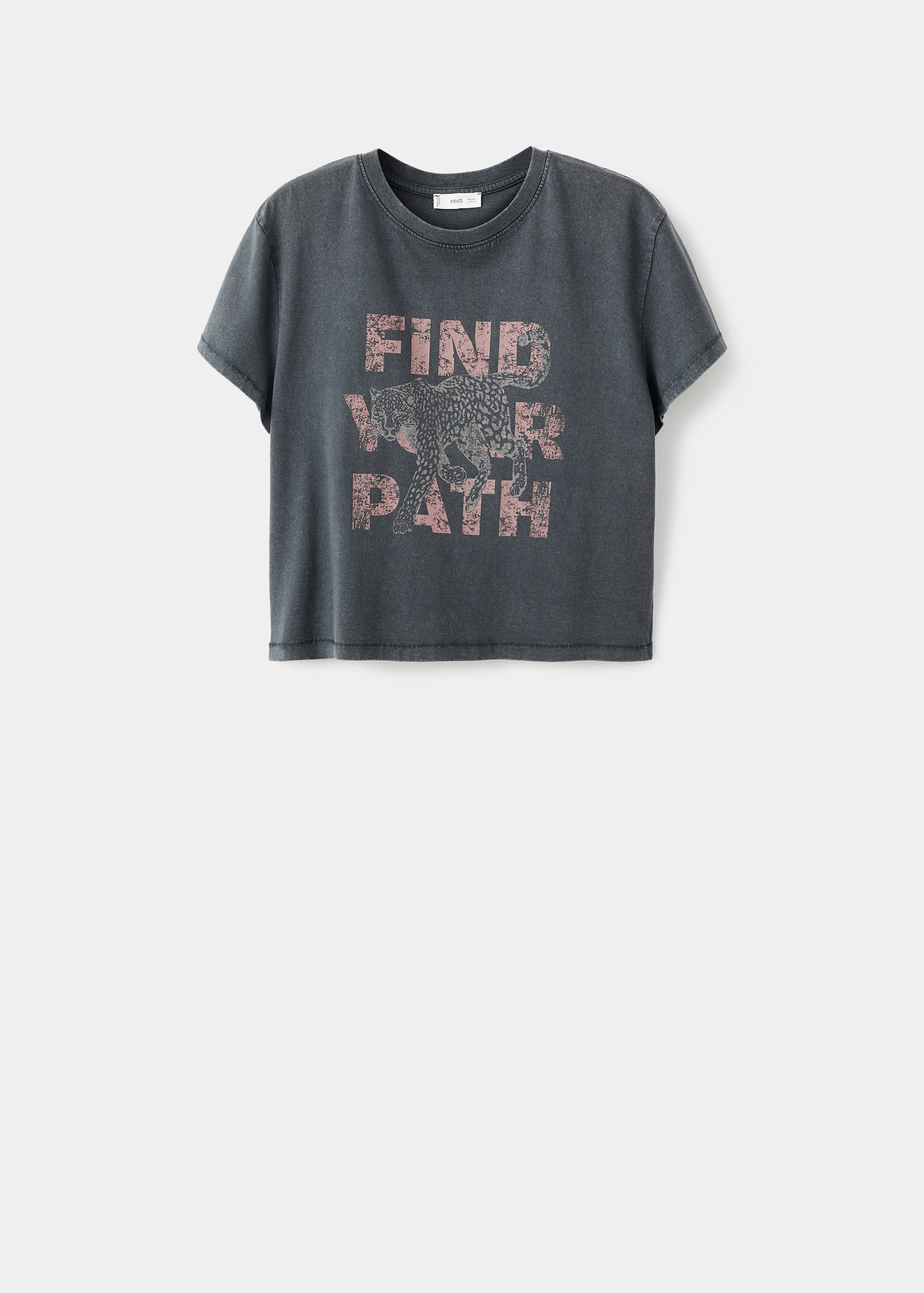 Printed cotton-blend t-shirt - Article without model