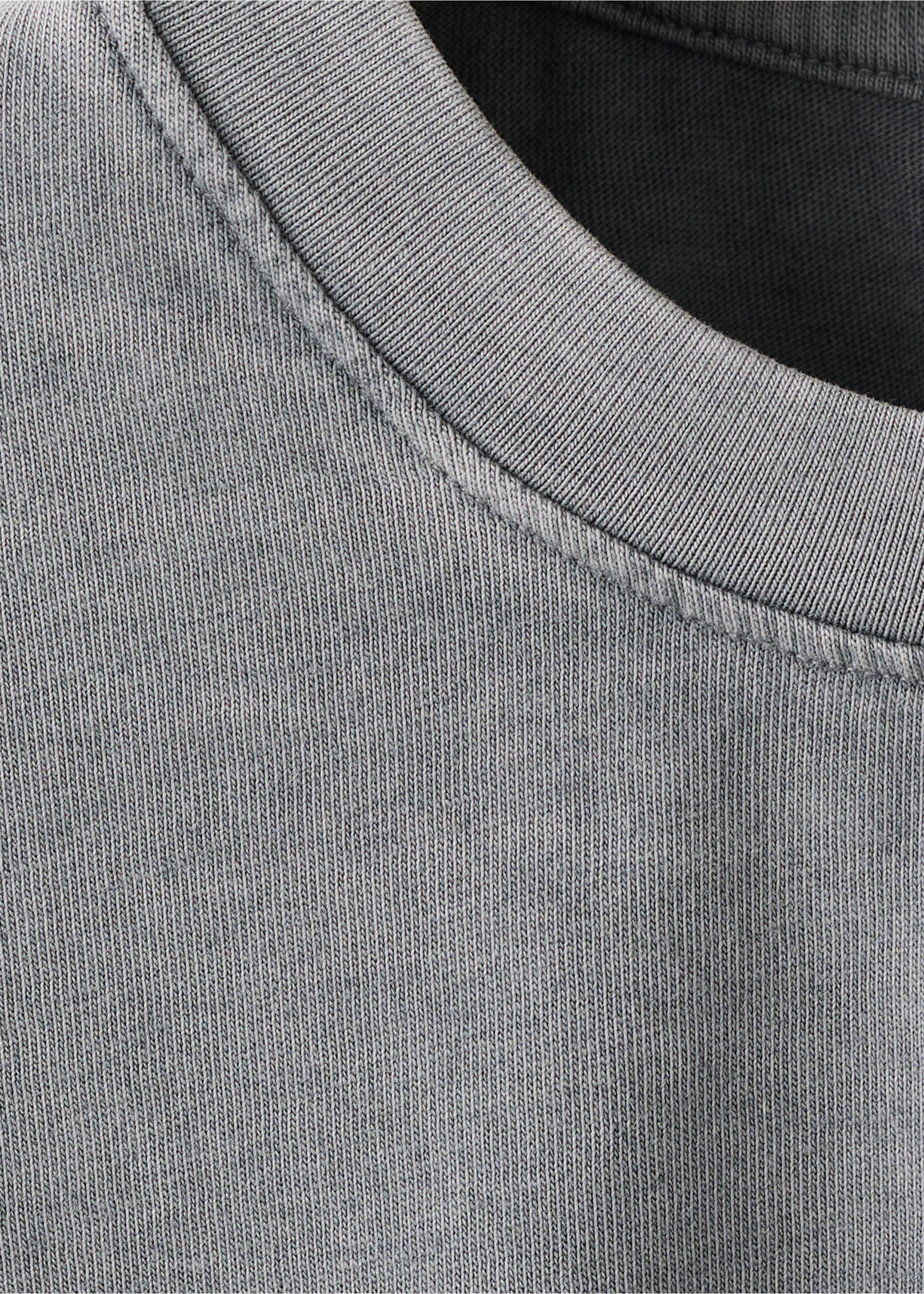 T-shirt détail perles - Détail de l'article 8, Gris anthracite. Ref: 17006355-00.
