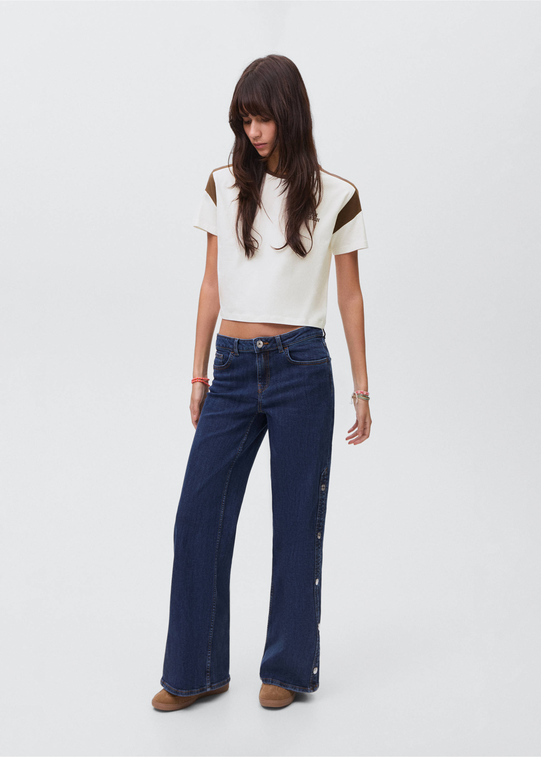 Printed cotton-blend t-shirt - General plane, Off White. Ref: 17006356-00.