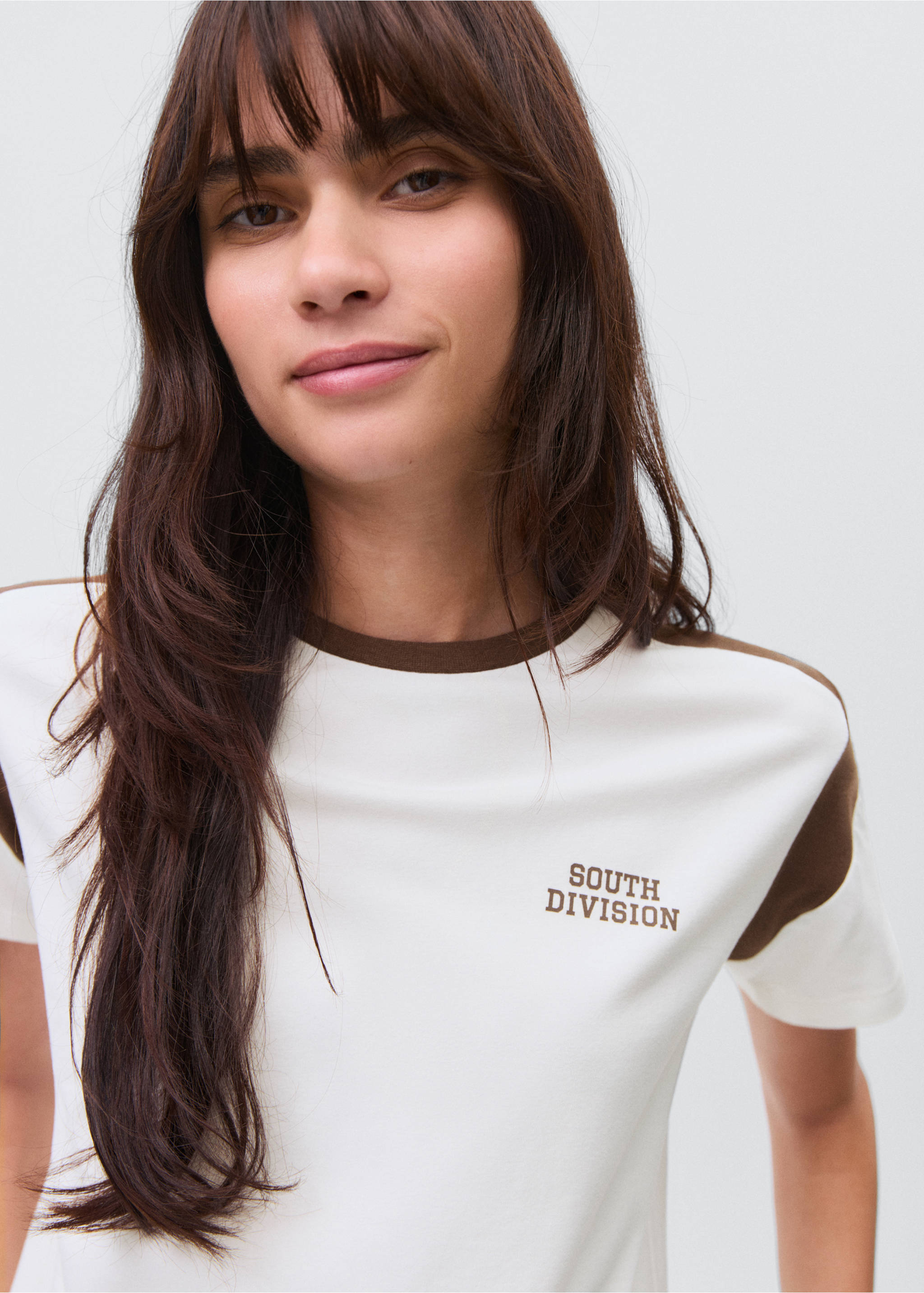 Printed cotton-blend t-shirt - Details of the article 1, Off White. Ref: 17006356-00.