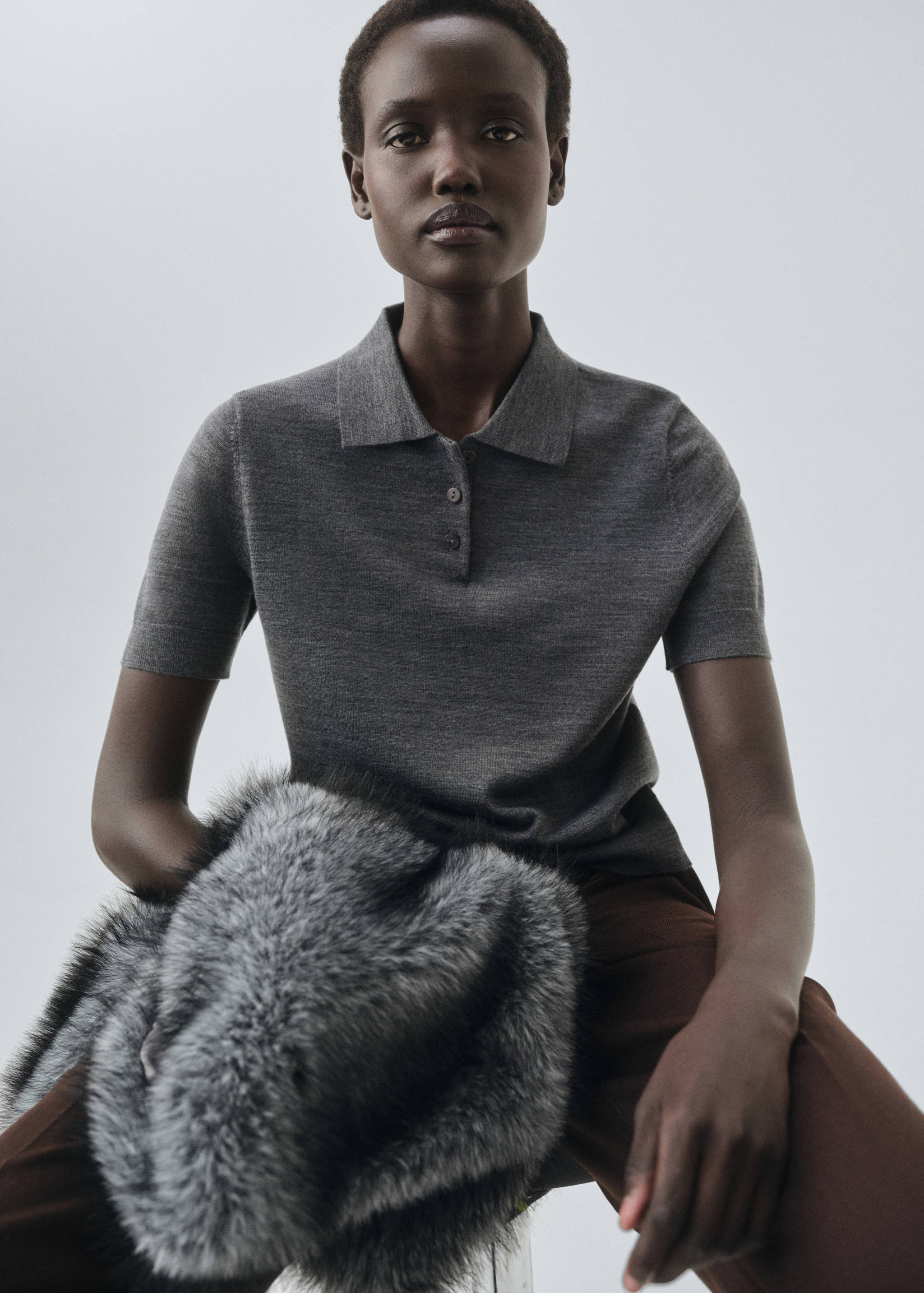 100% merino wool sweater - Details of the article 2