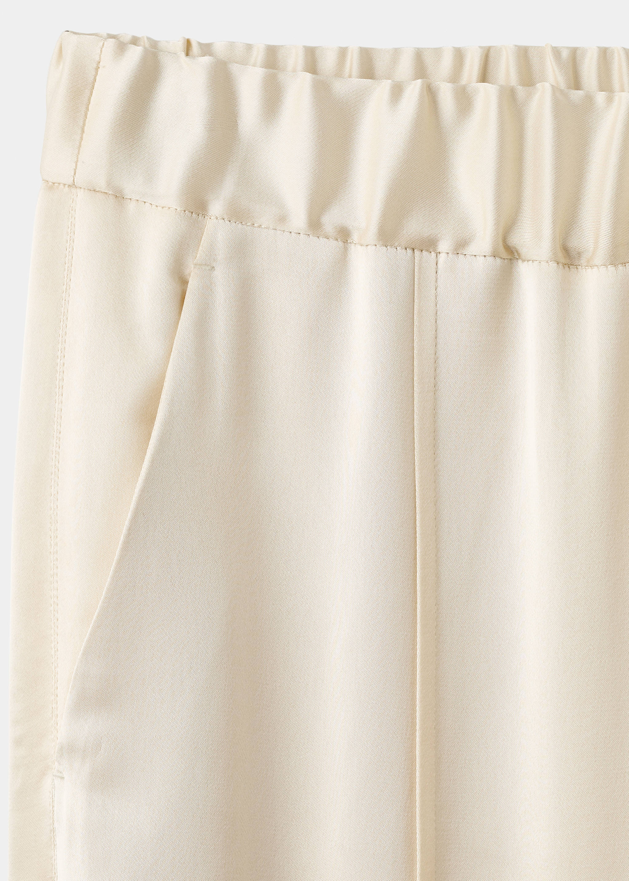 Satin trousers with side openings - Details of the article 8