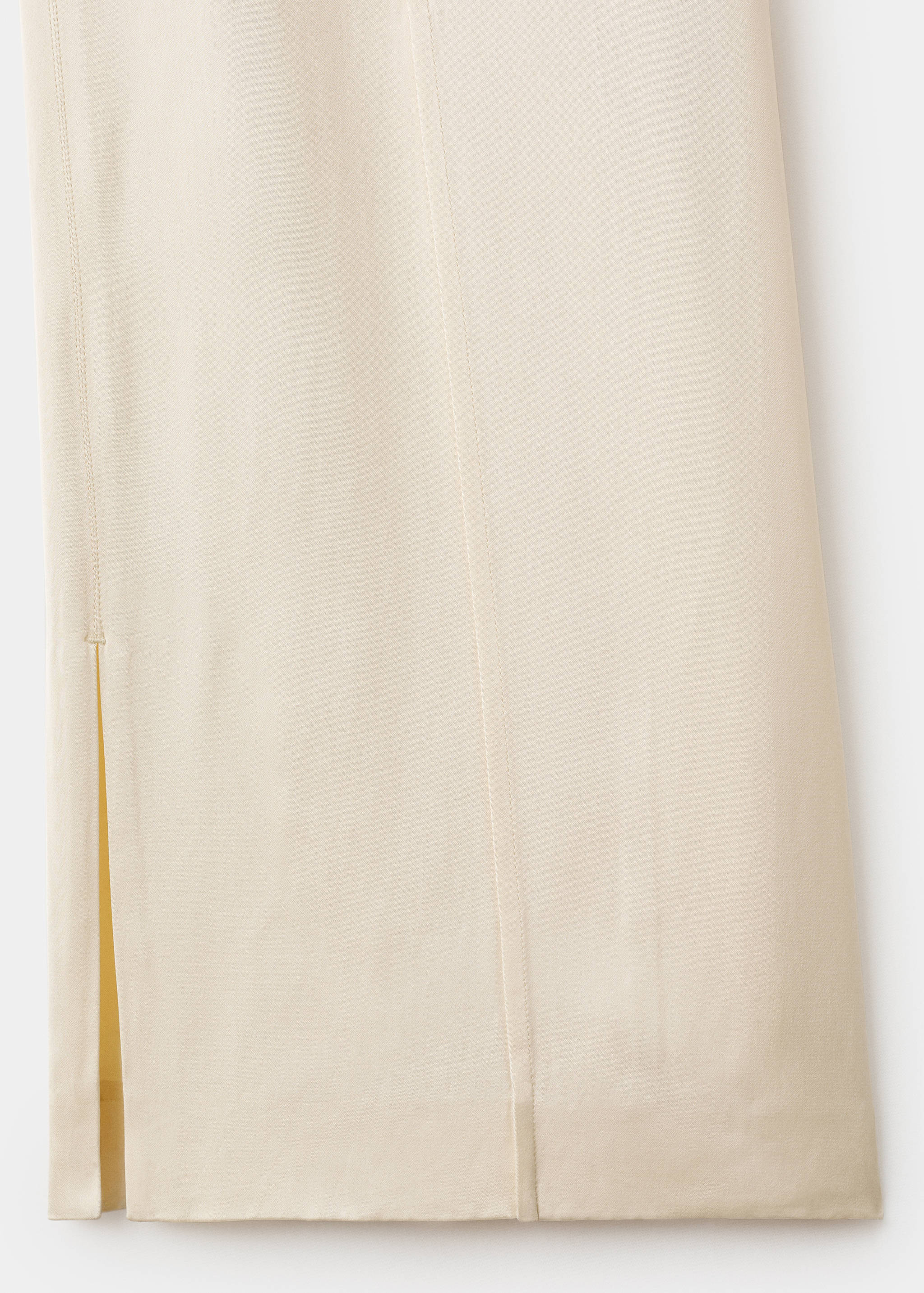 Satin trousers with side openings - Details of the article 0