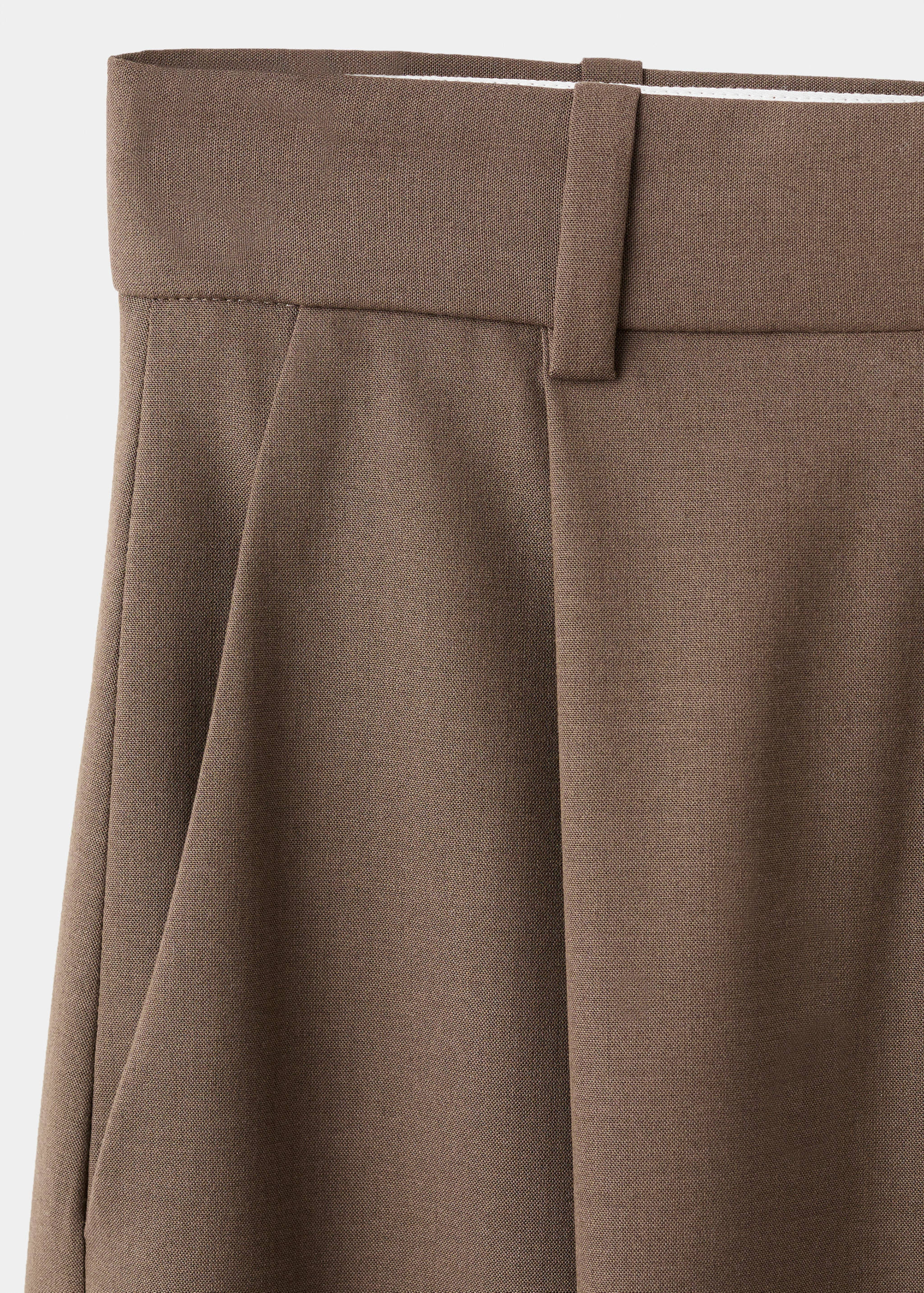 Pleated straight-leg suit trousers - Details of the article 8