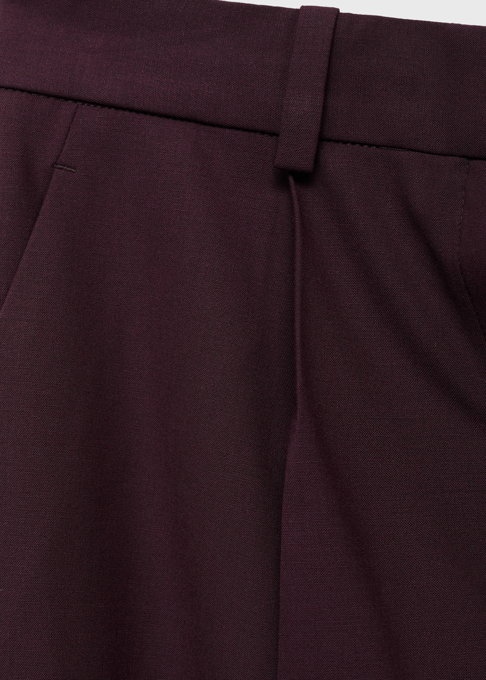 Pantalón recto traje lana - Detalle del artículo 0