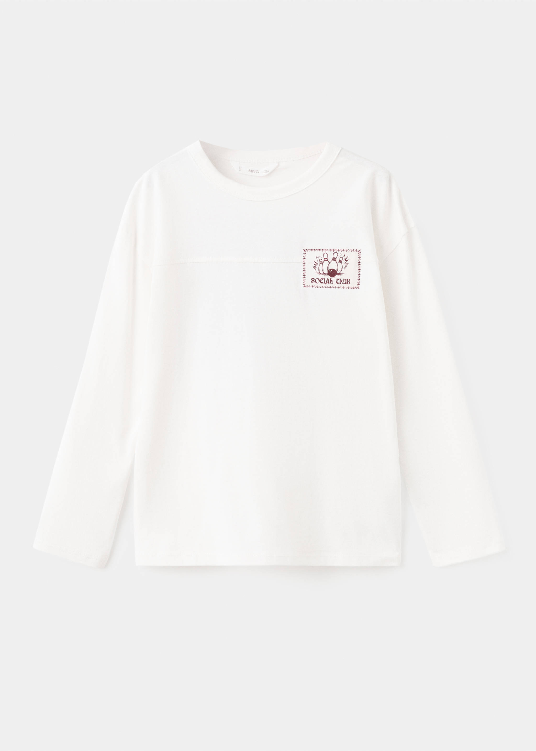 Camiseta estampada algodón - Artículo sin modelo, Blanco roto. Ref: 17006731-00.