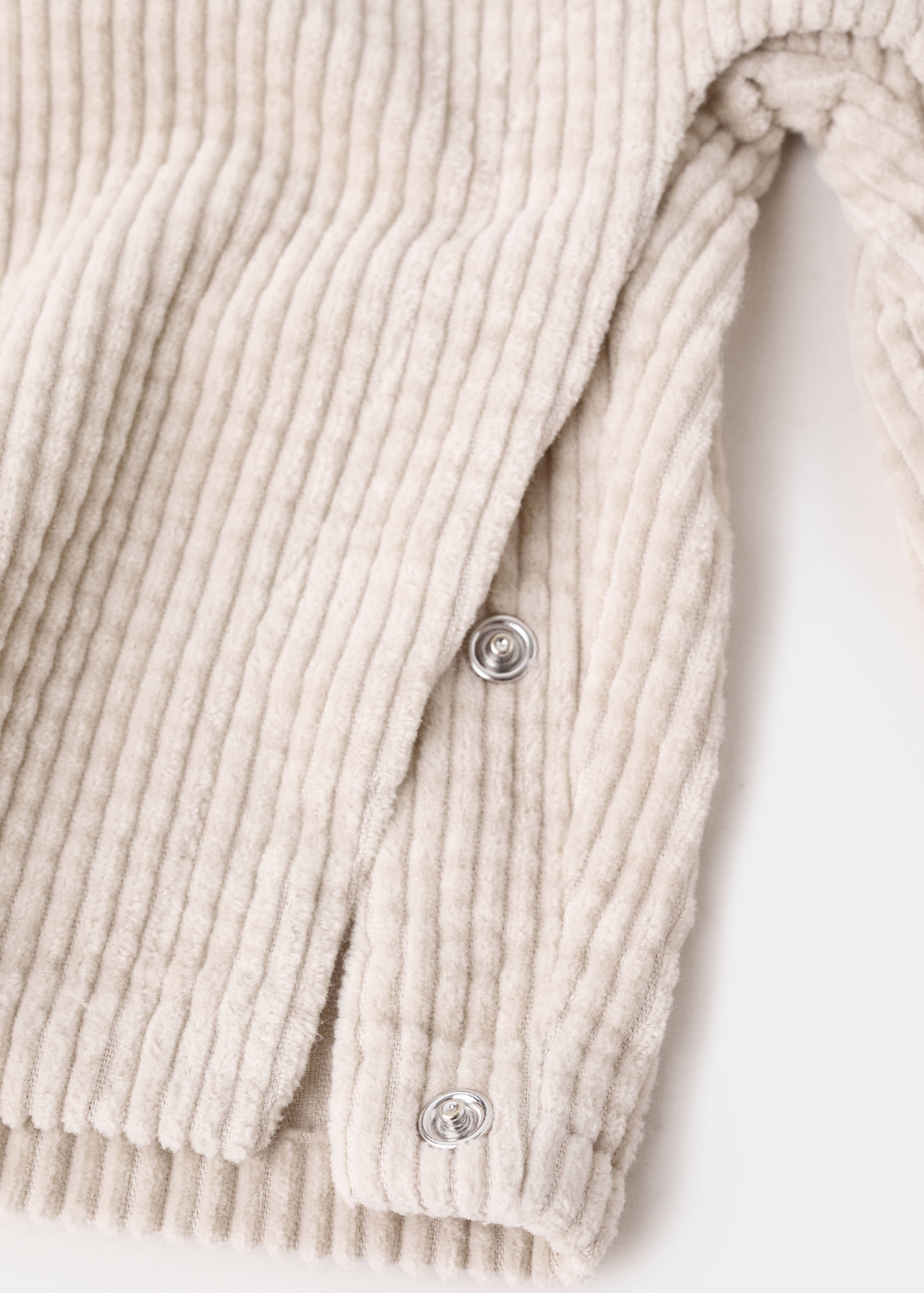 Long corduroy dungarees - Details of the article 0