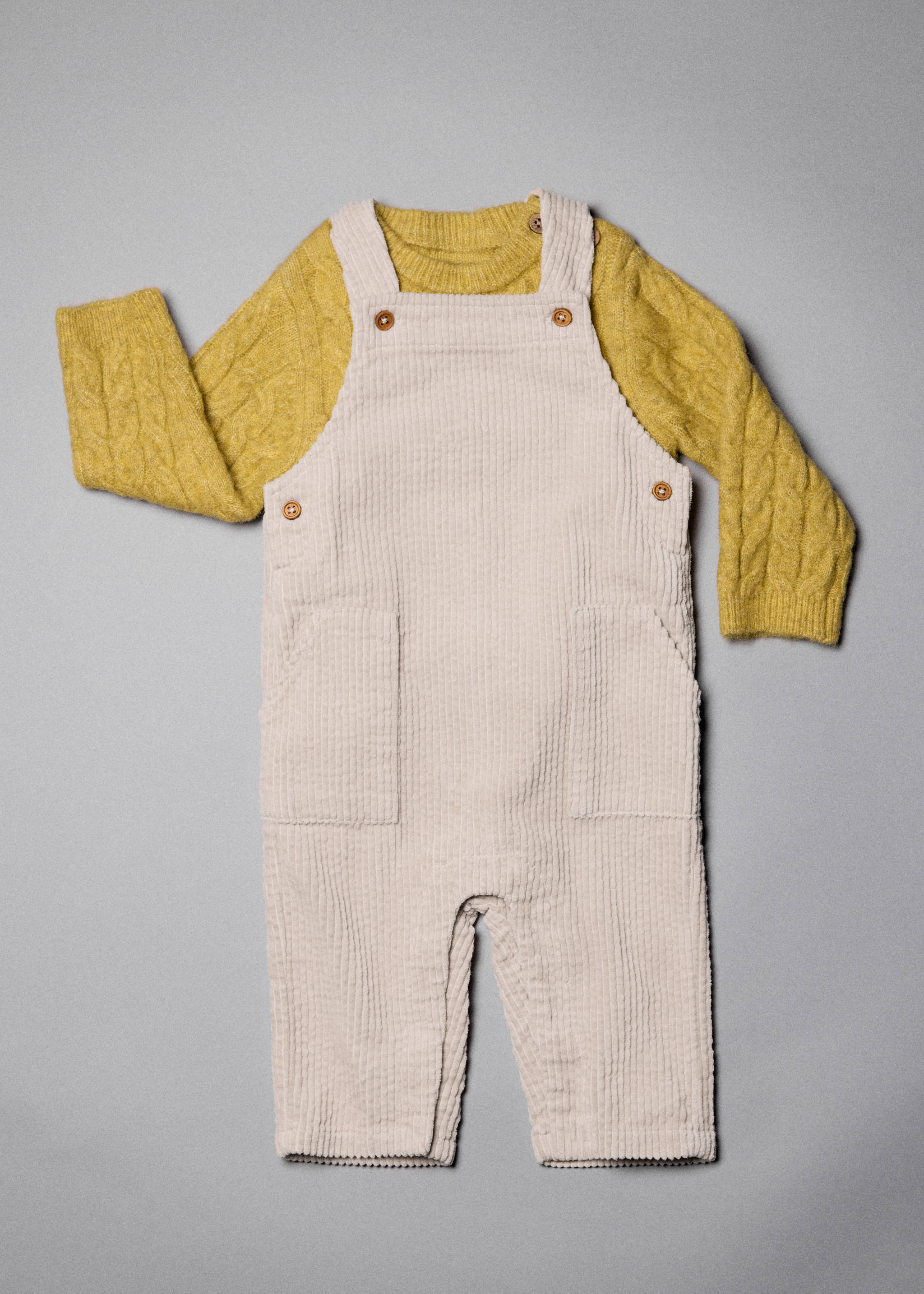 Long corduroy dungarees - Details of the article 5