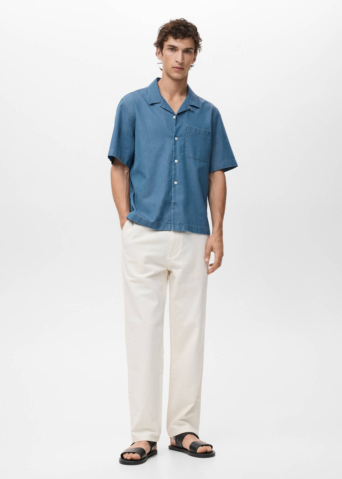 100% cotton denim shirt