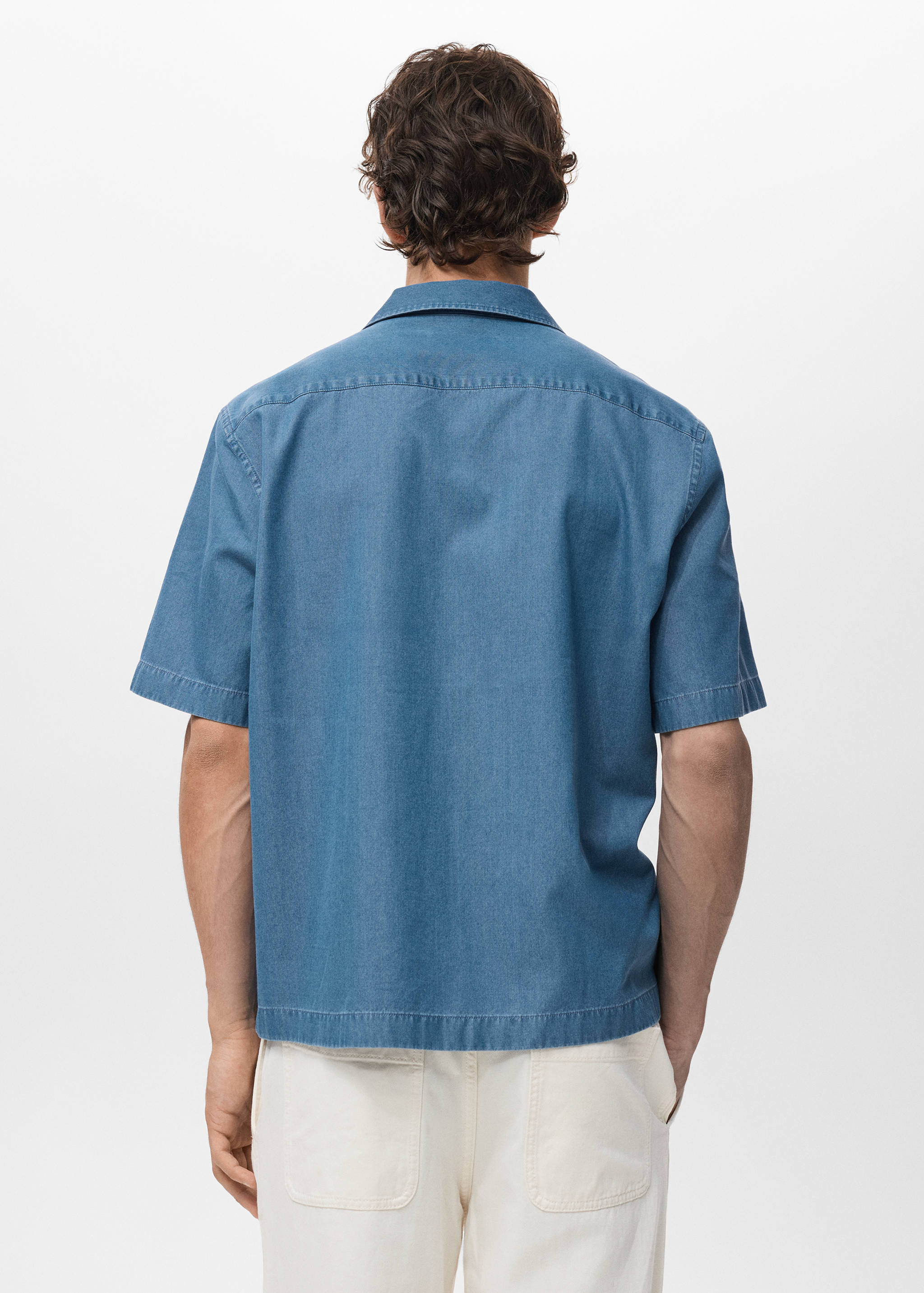 Camisa vaquera 100% algodón - Reverso del artículo
