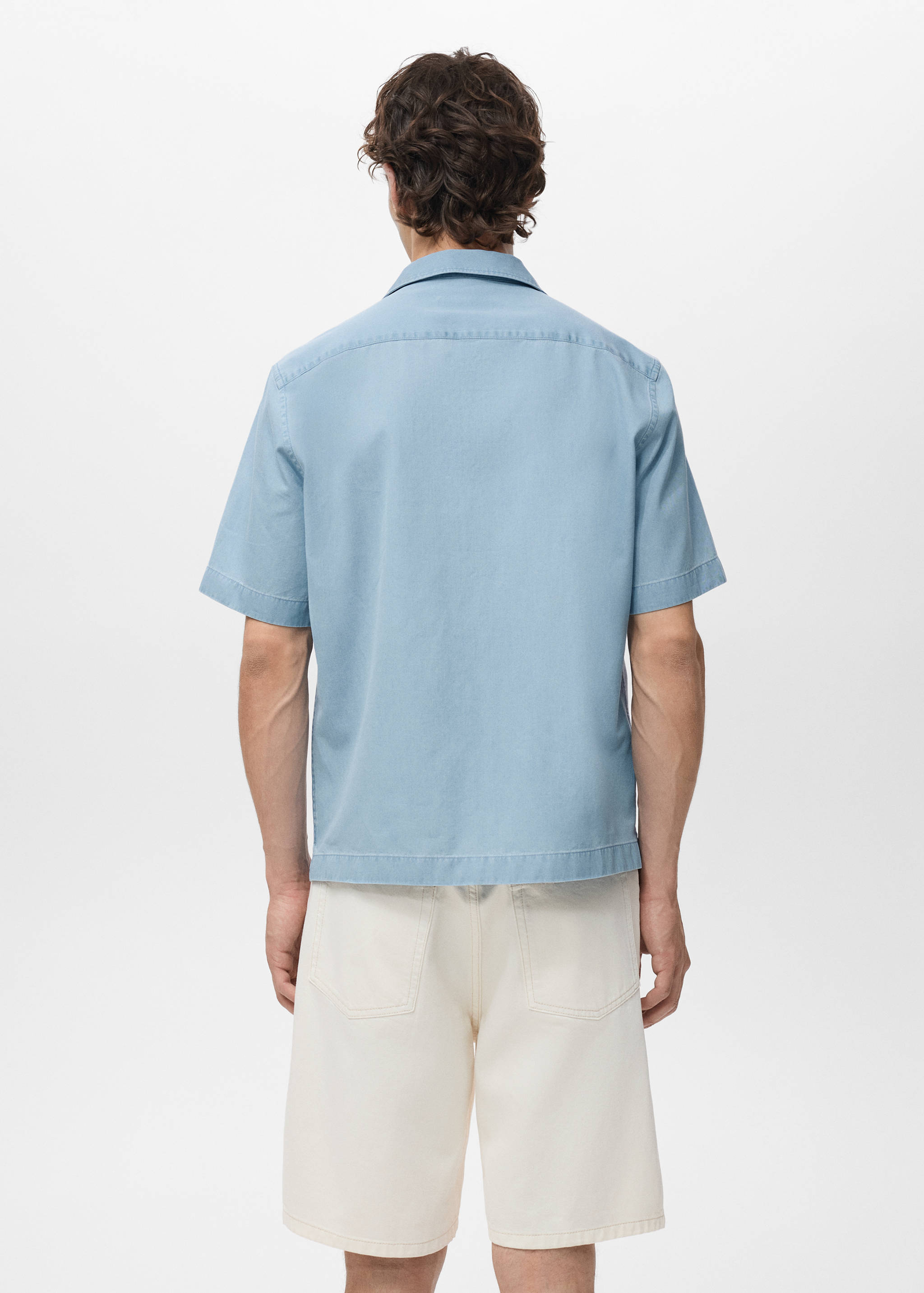 Camisa vaquera 100% algodón - Reverso del artículo