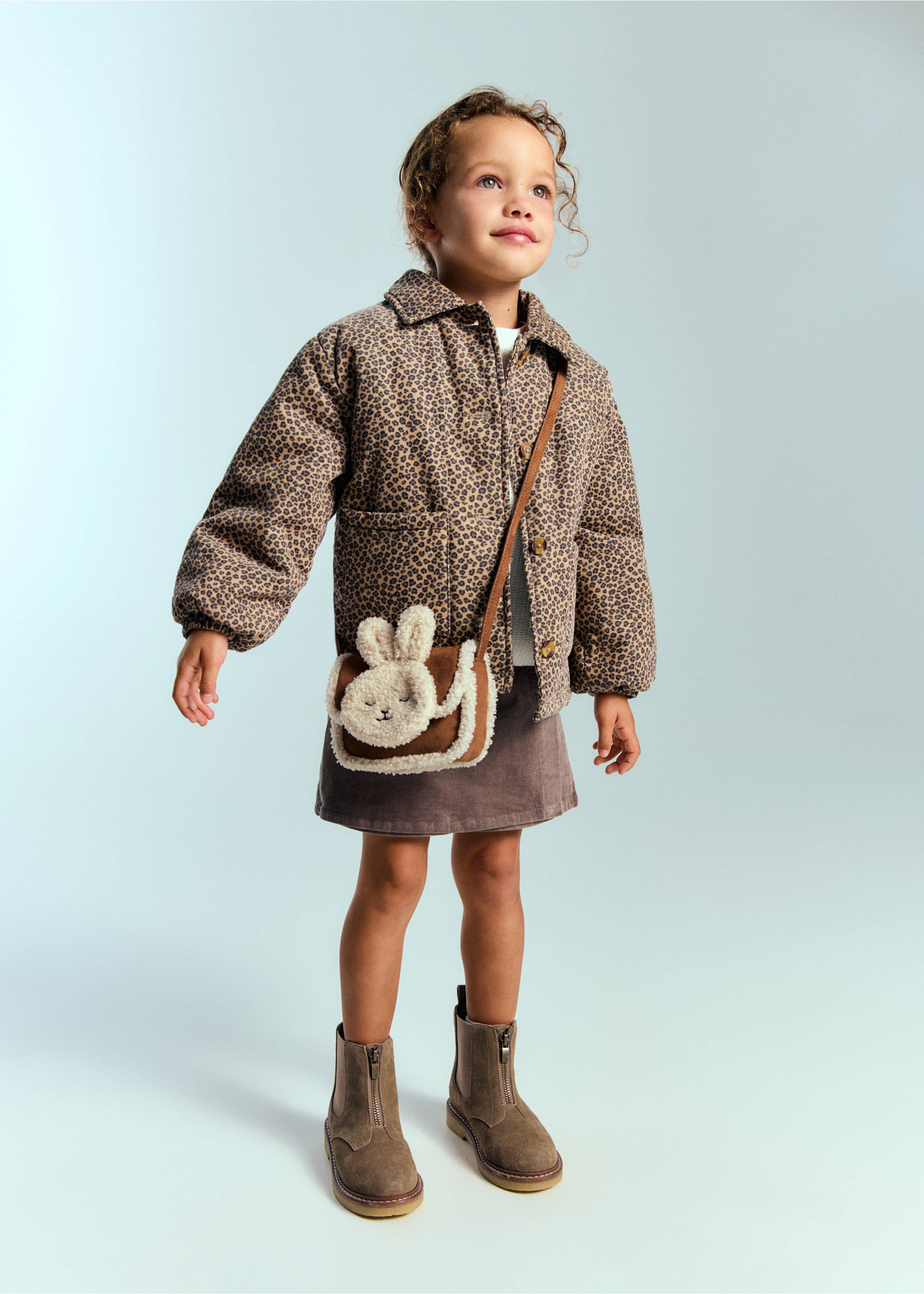 Sac moutonné lapin - Plan général, Marron moyen. Ref: 17006746-00.