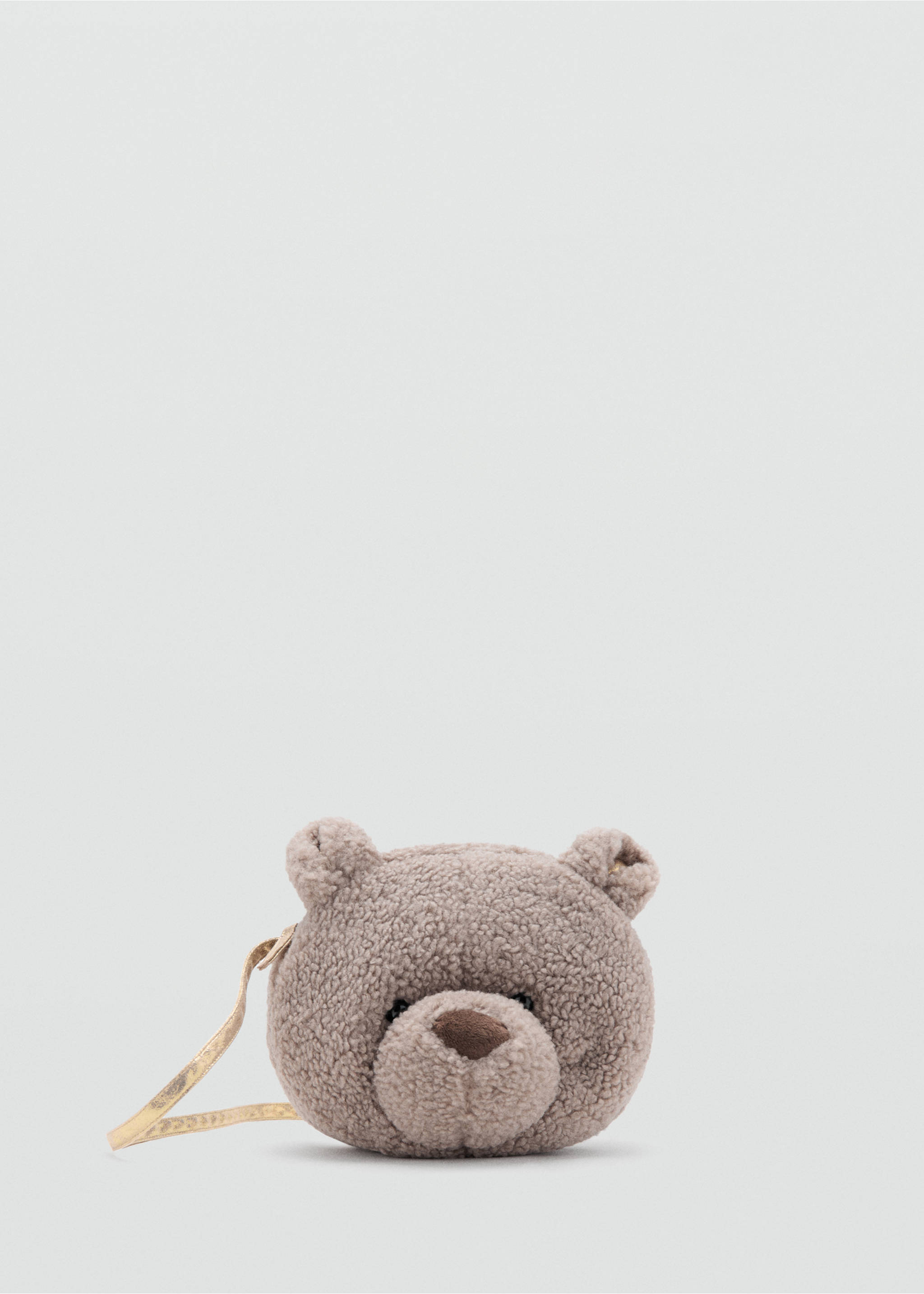 Teddy bear shearling-effect bag - Article without model, Medium Brown. Ref: 17006747-00.