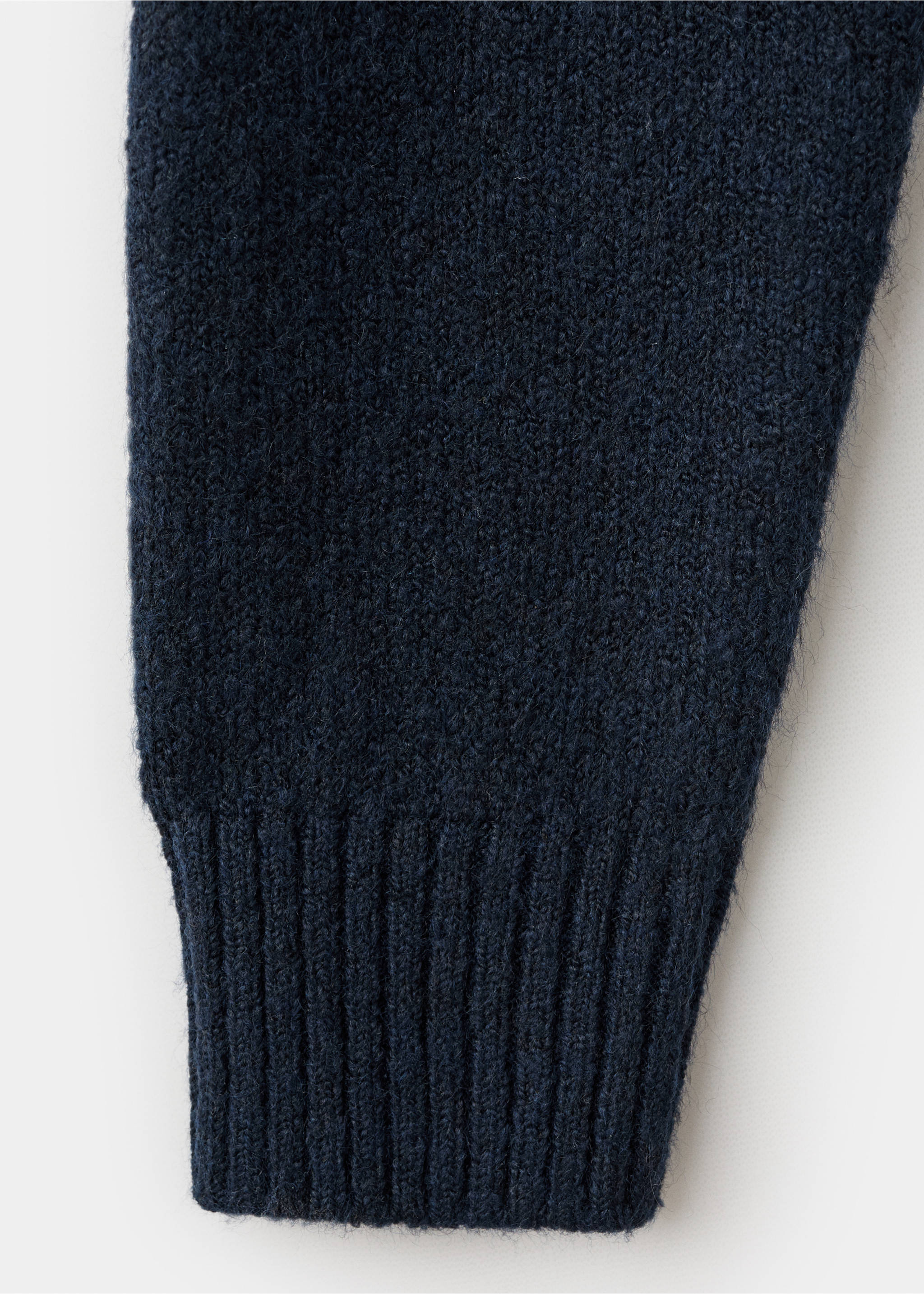 Buttons detail knit sweater - Details of the article 0, Navy. Ref: 17007133-00.