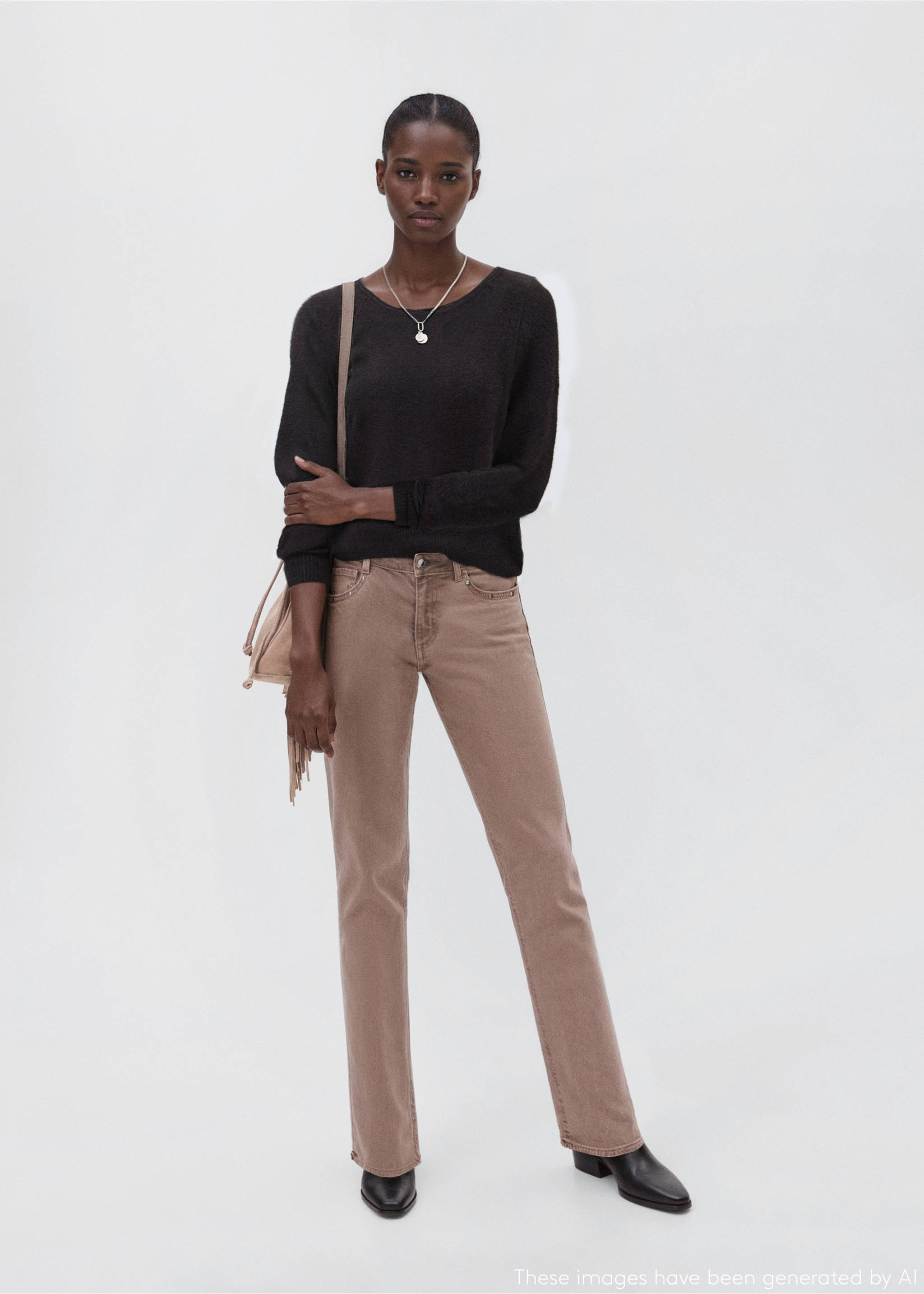 Sweater with open back - General plane, Black. Ref: 17007136-00.