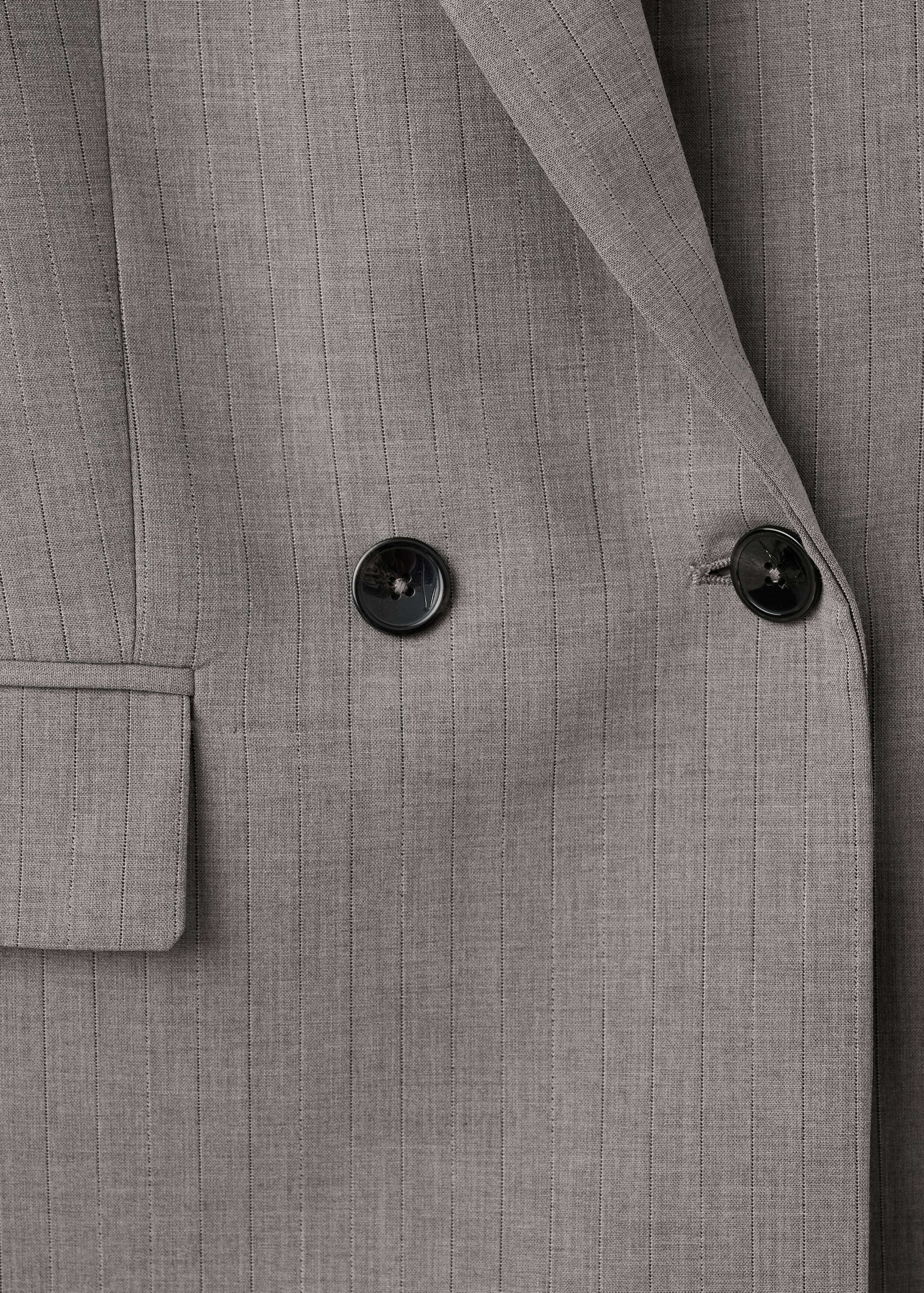 Blazer traje mezcla lana doble botonadura - Detalle del artículo 8