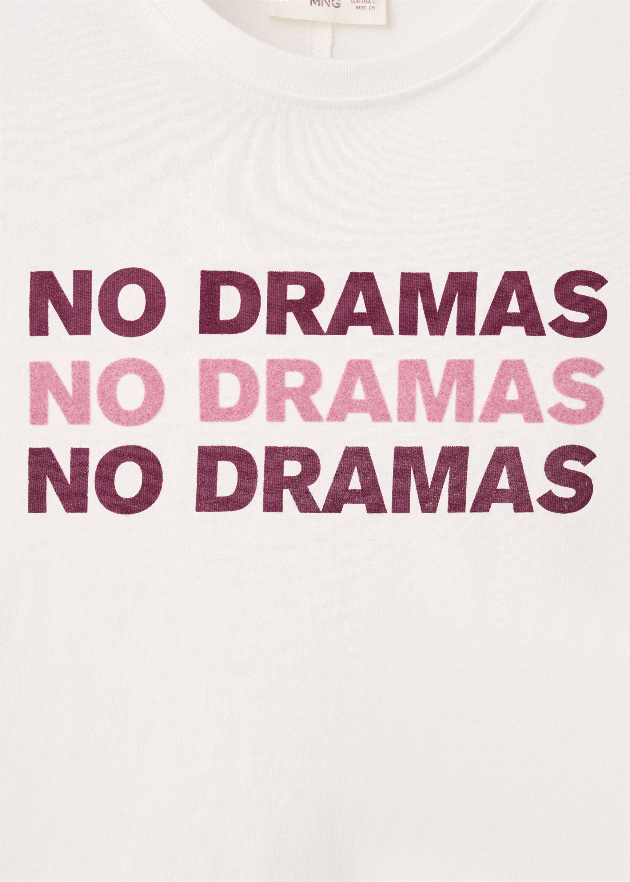 Velvet text t-shirt - Details of the article 8, Off White. Ref: 17007770-00.