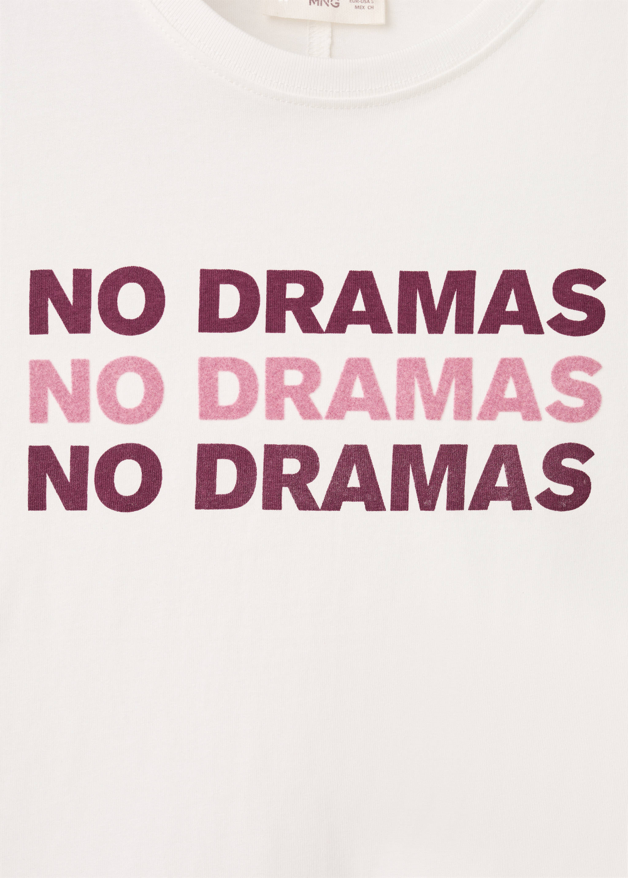 Velvet text t-shirt - Details of the article 8