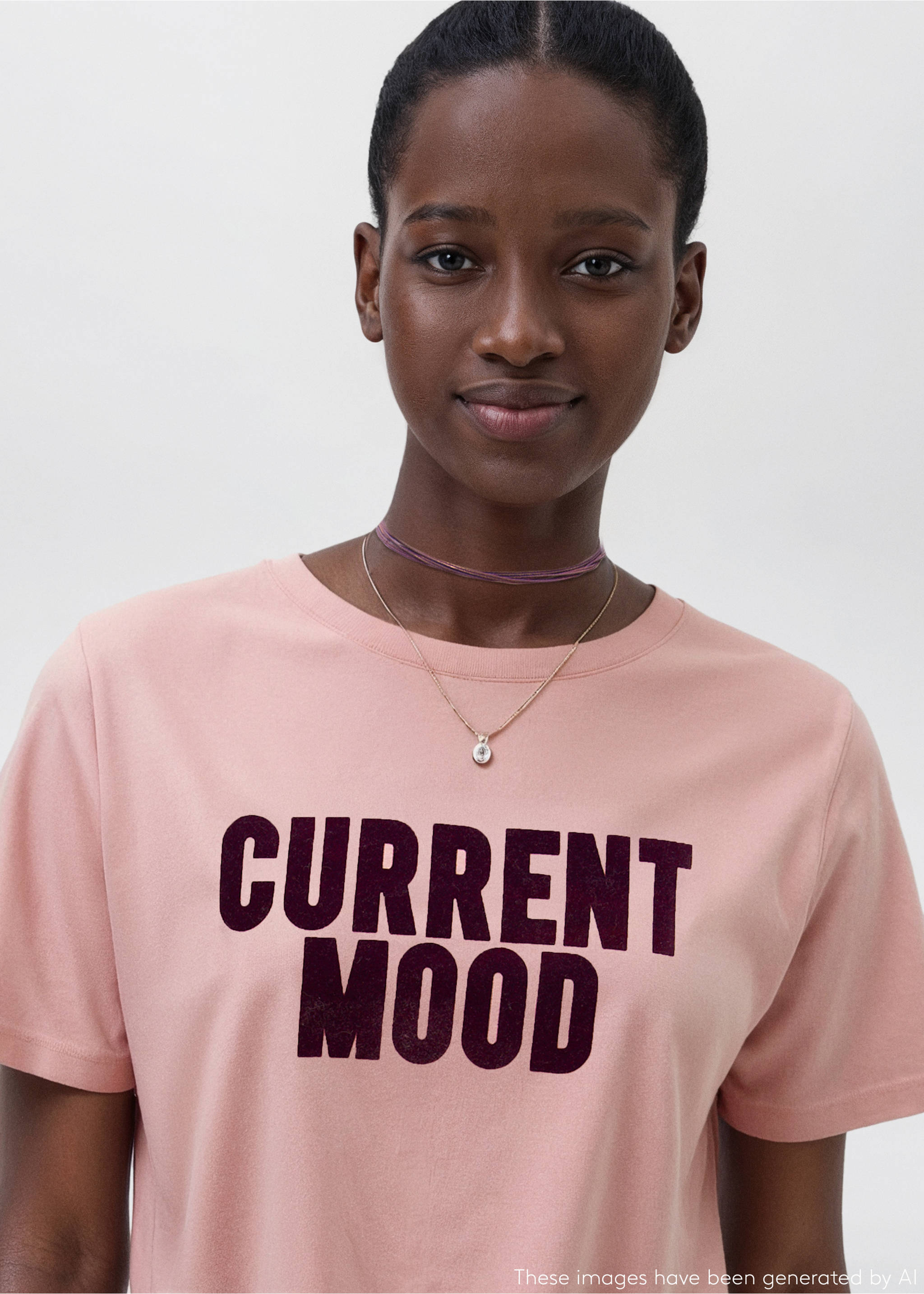 Short-sleeved printed t-shirt - Medium plane, Pink. Ref: 17007771-00.