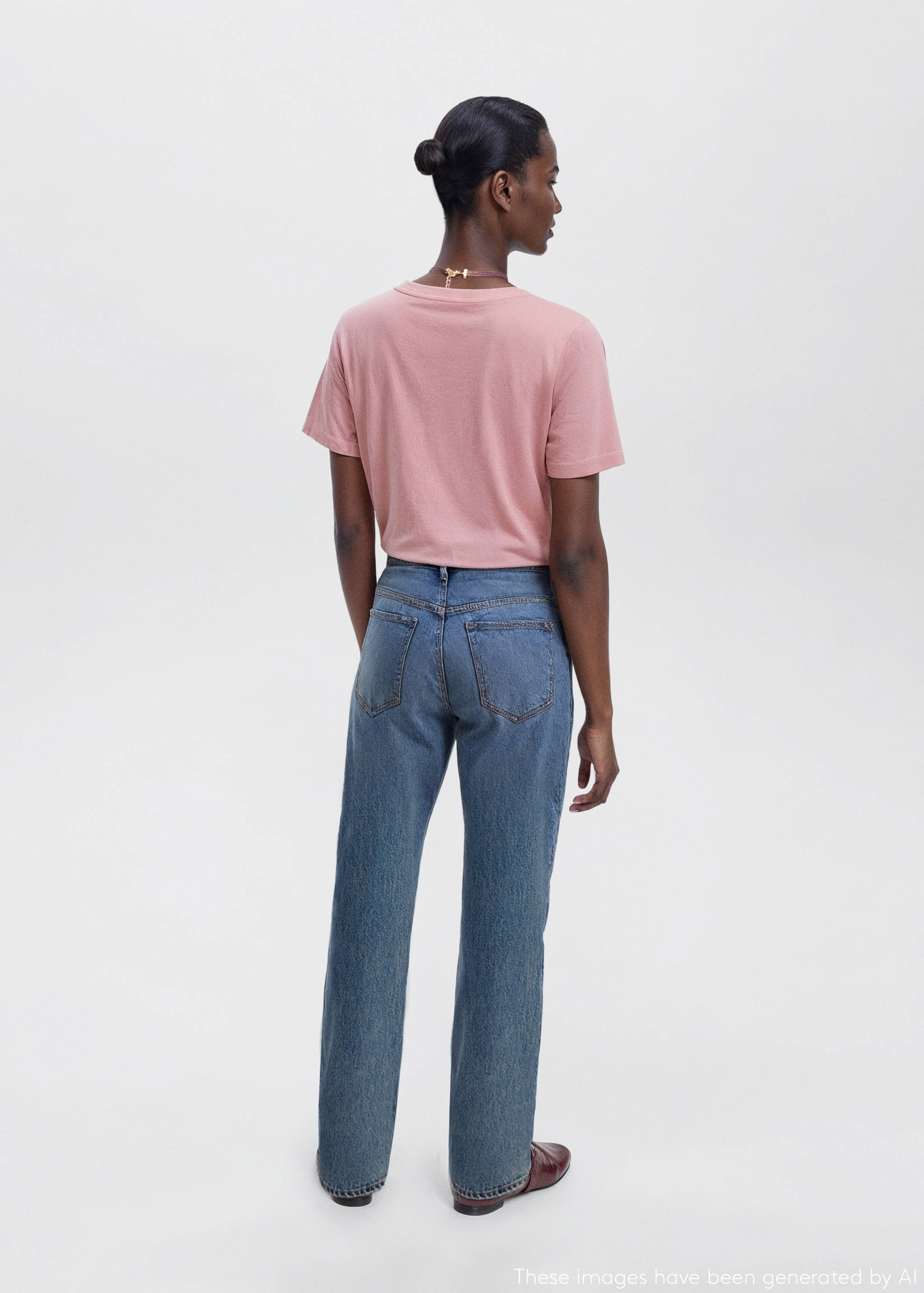 Short-sleeved printed t-shirt - Reverse of the article