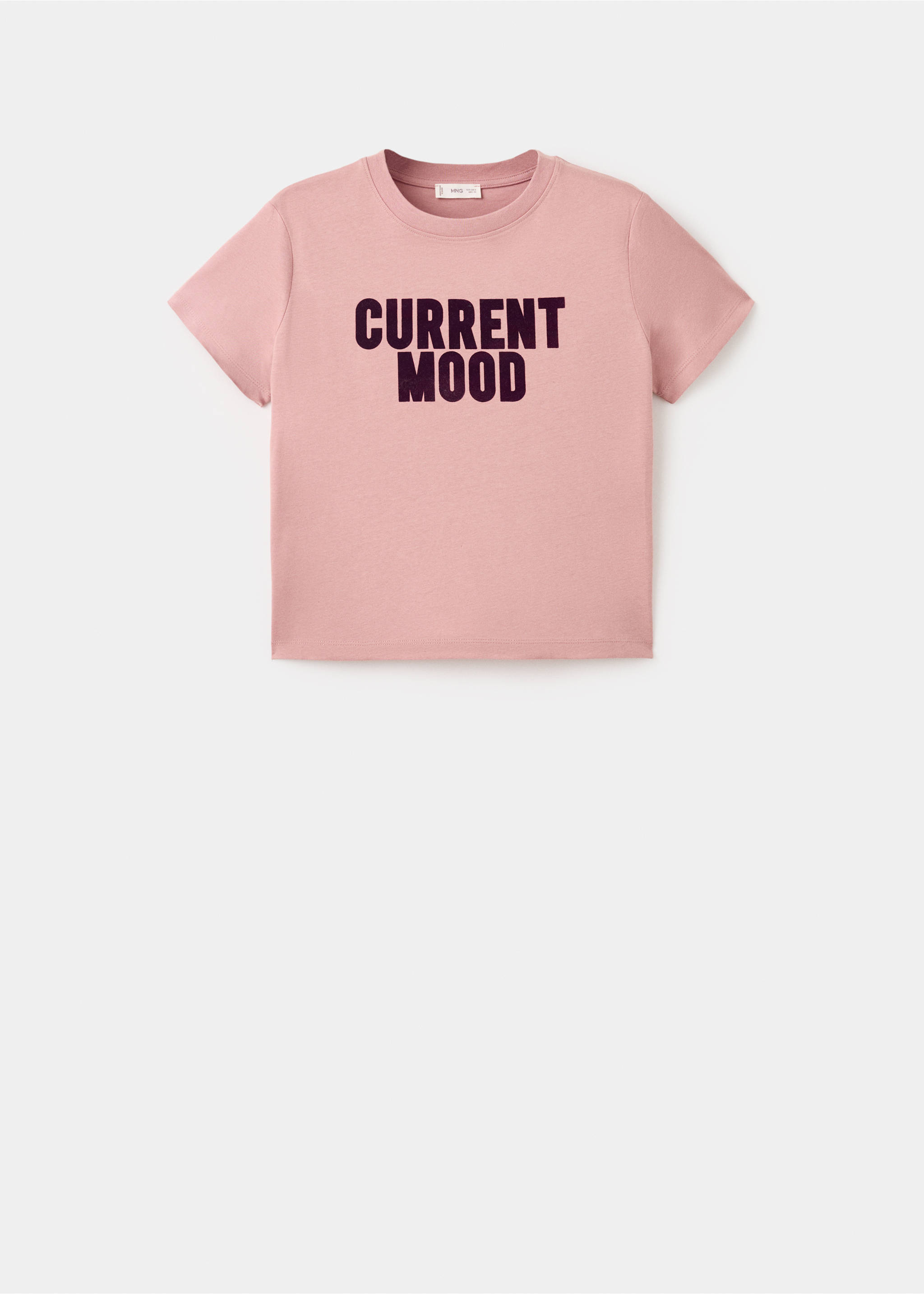 Kurzärmliges Print-T-Shirt - Artikel ohne Model, Rosa. Ref: 17007771-00.