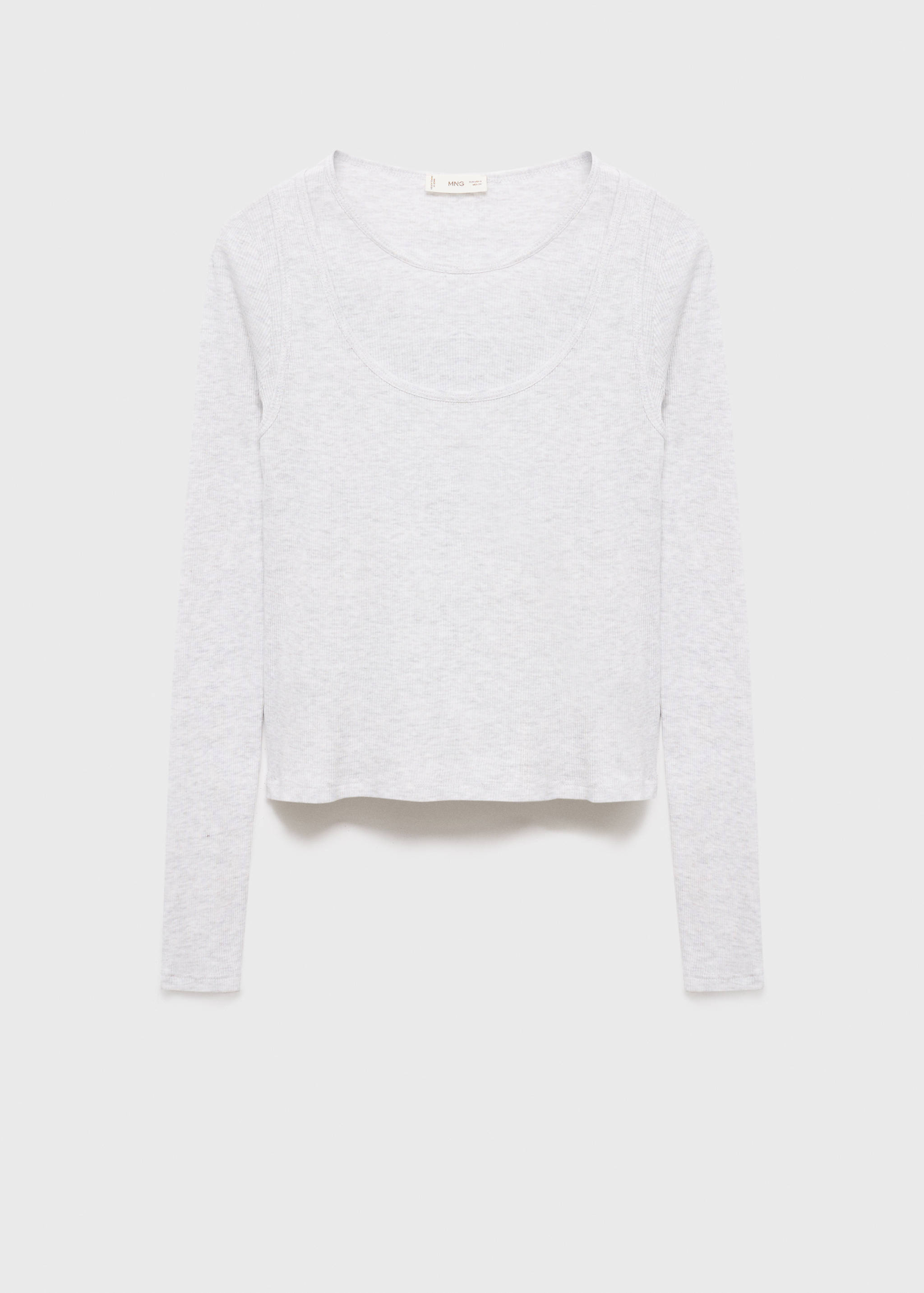 Double-layer cotton T-shirt - Article without model