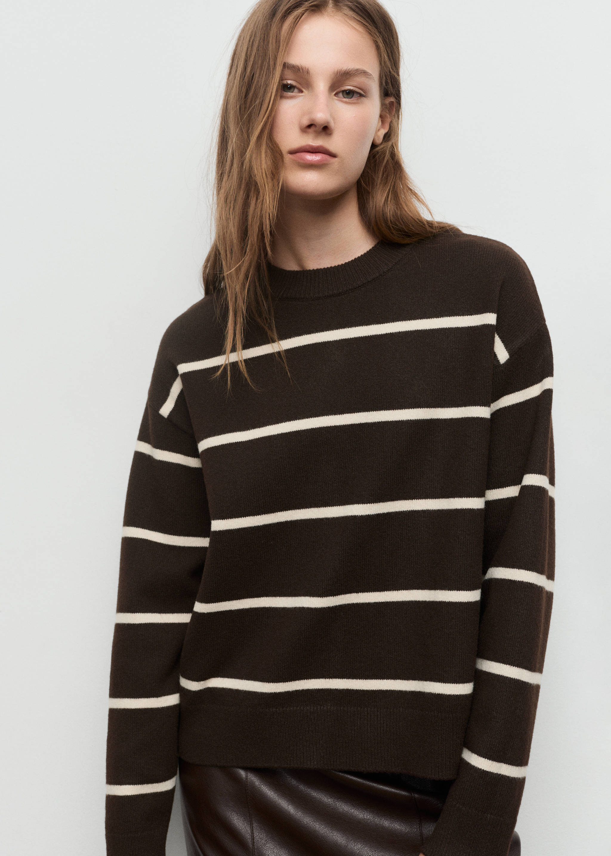 Jersey punto rayas - Plano medio