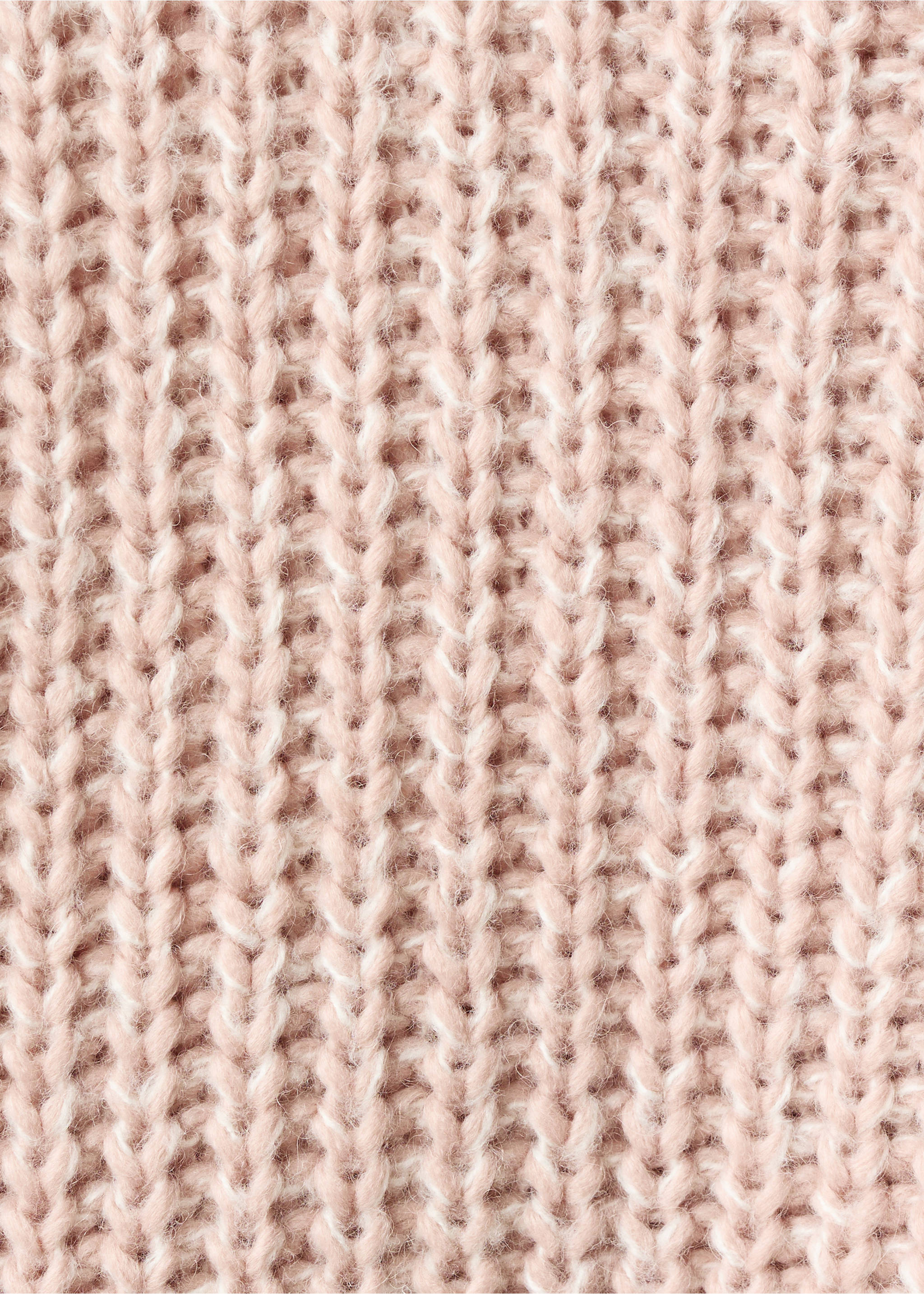 Jersey punto cuello alto - Detalle del artículo 0, Rosa palo. Ref: 17007796-00.