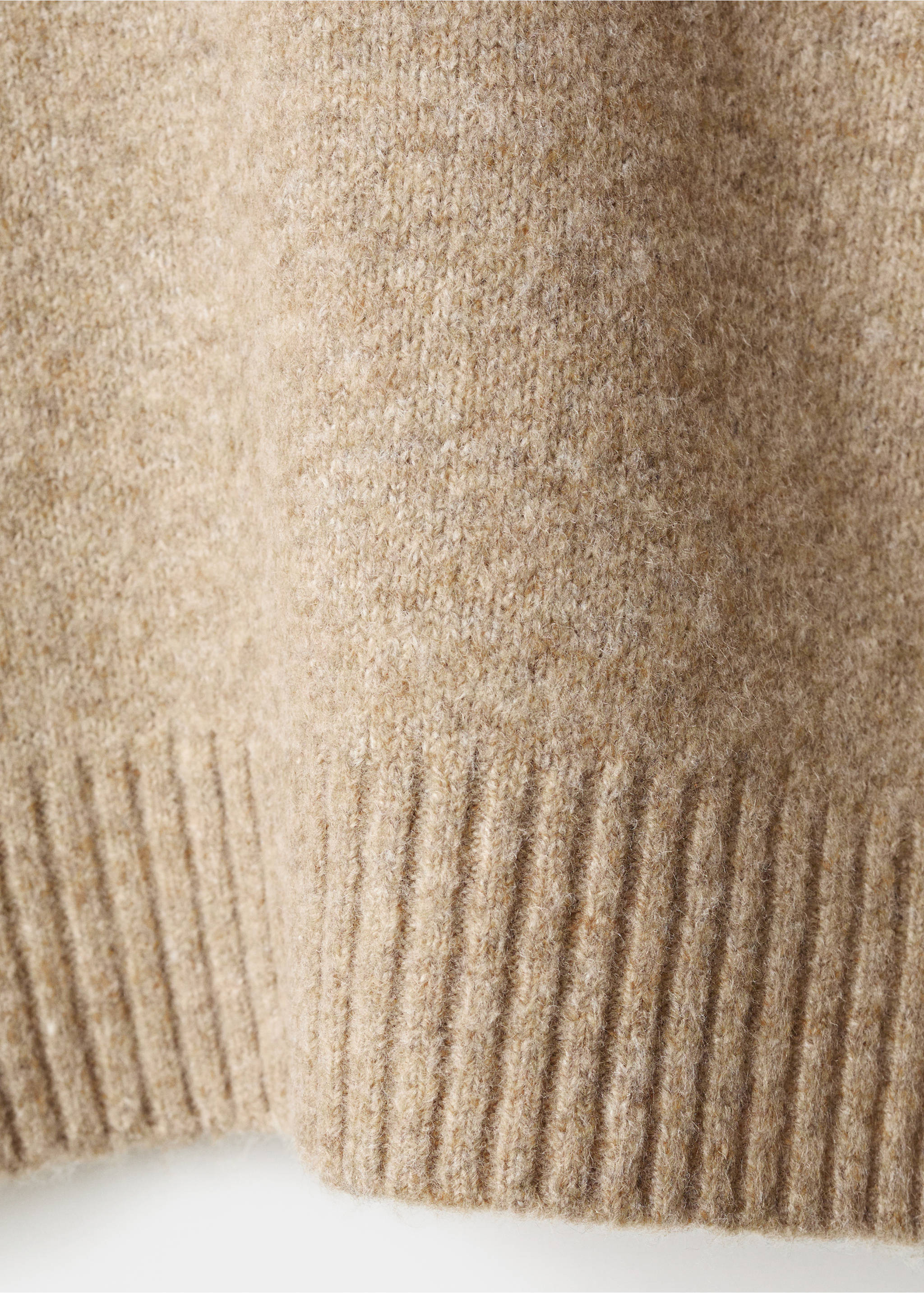 Jersey punto canalé - Detalle del artículo 0, Marrón medio. Ref: 17007799-00.