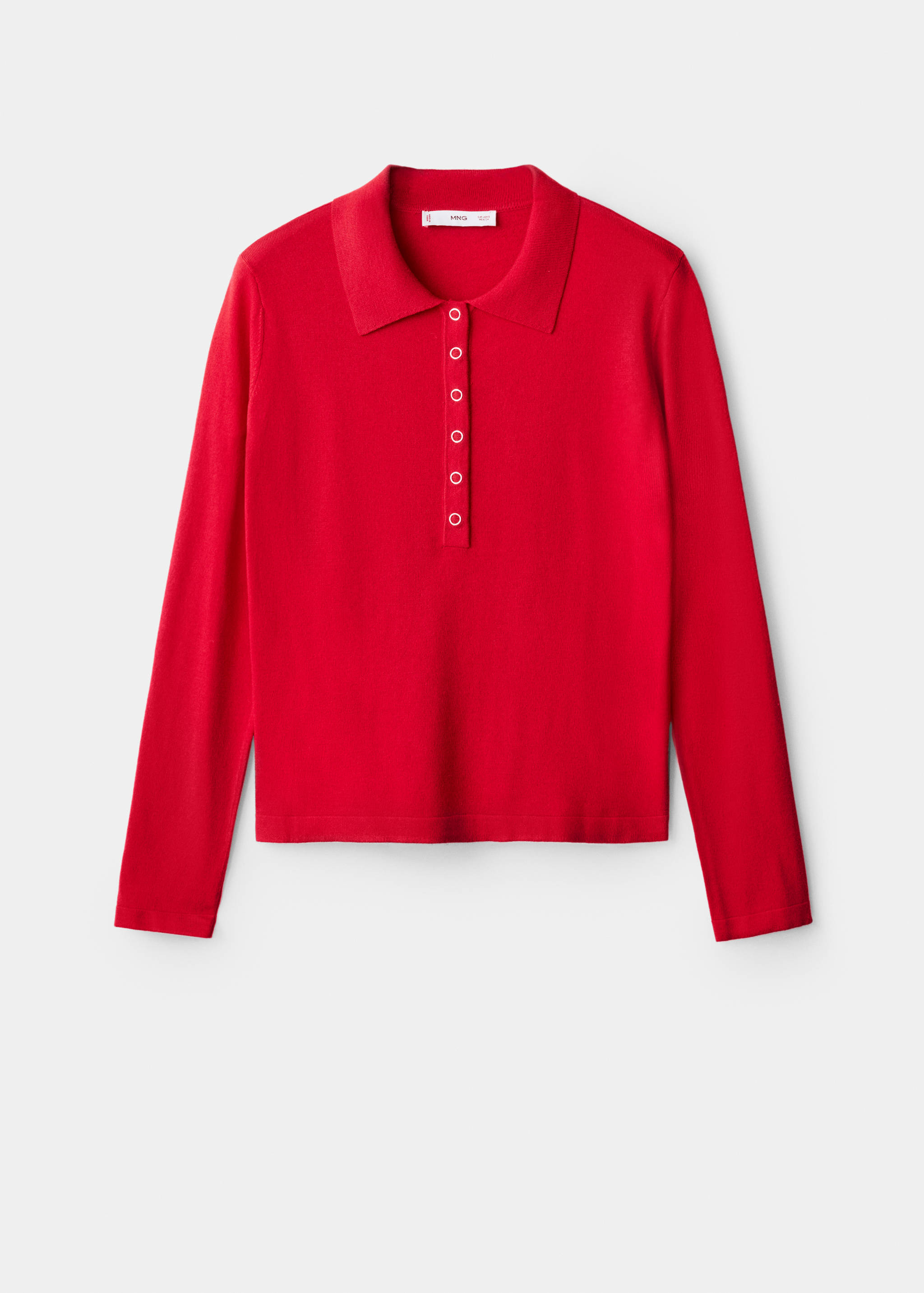 Long-sleeved polo-neck sweater - Article without model